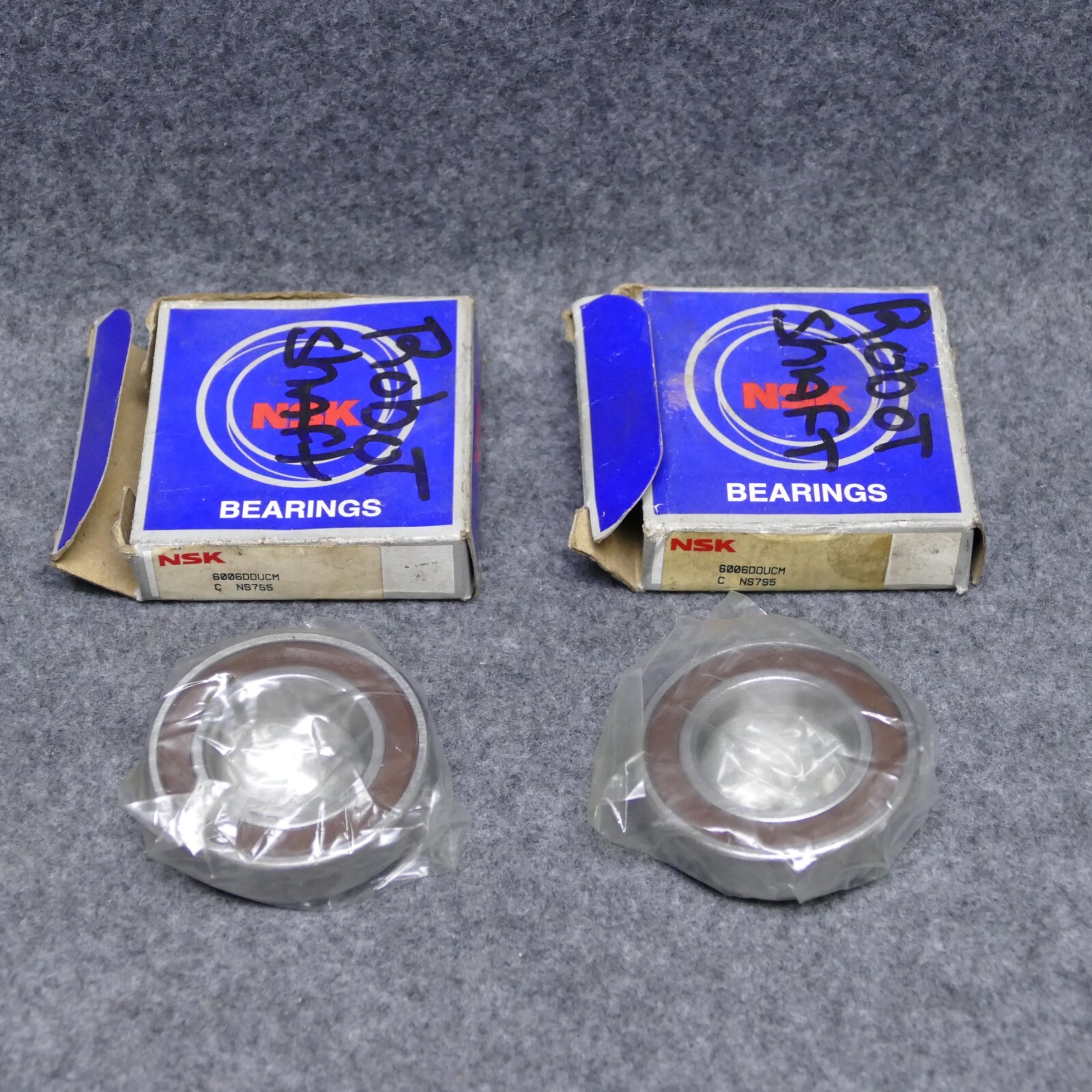 (2) NSK 6006DDUCM NS7S5 Sealed Ball Bearing 30mm Bore X 55 X 13mm New In Box