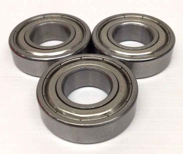 RBI 6002ZZ Ball Bearing 15mm ID 32mm OD 9mm Width Double Shielded (Pack Of 3)