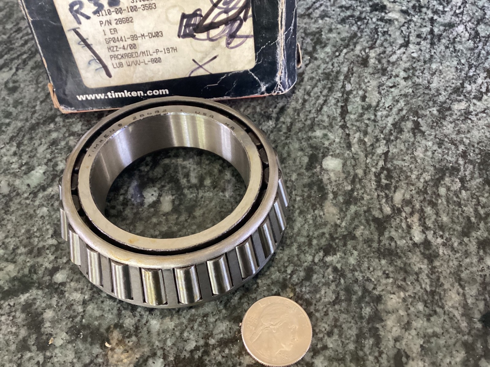 timken bearing cone and roller 28682 nsn 3110001003563 military