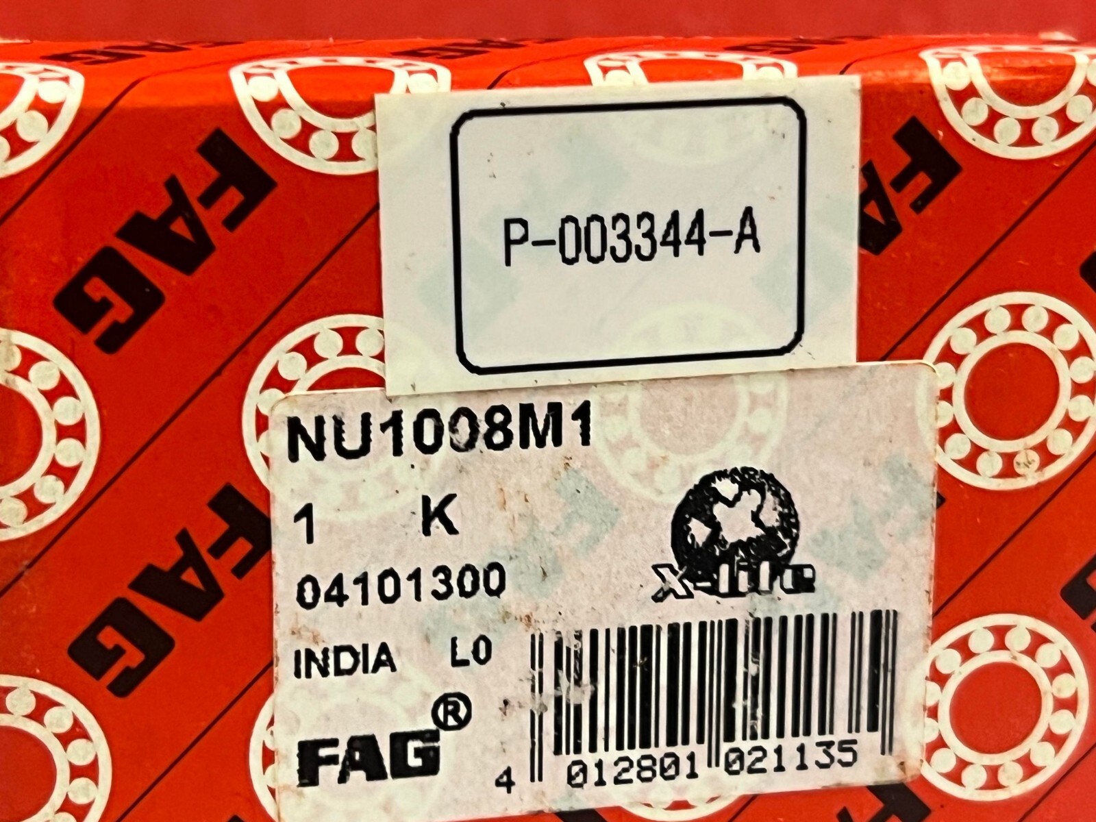 FAG NU1008M1 CYLINDRICAL ROLLER BEARING 17700 rpm 40X68X15mm