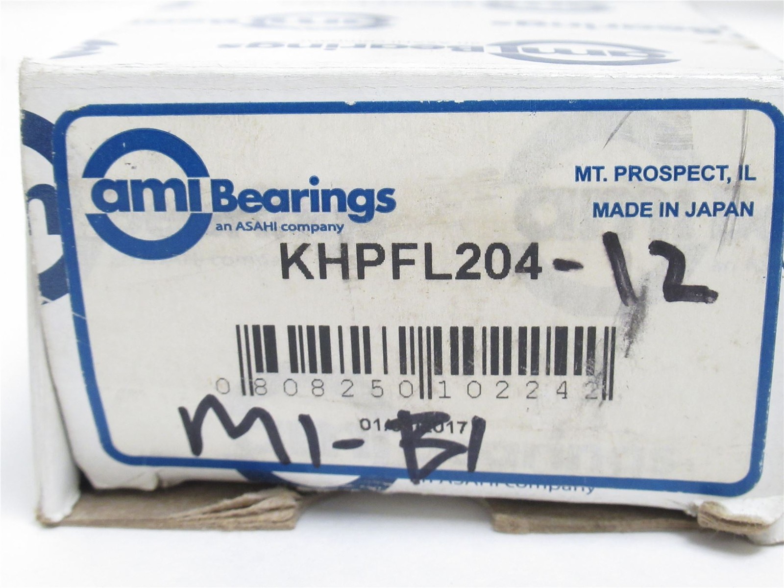 237529 New In Box; AMI KHPFL204-12 Flange Bearing; 3/4″ID; 2-Bolt