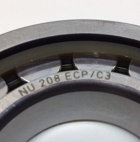 SKF NU 208 ECP-C3 Cylindrical Roller Bearing 40mm ID X 80mm OD X 18mm W