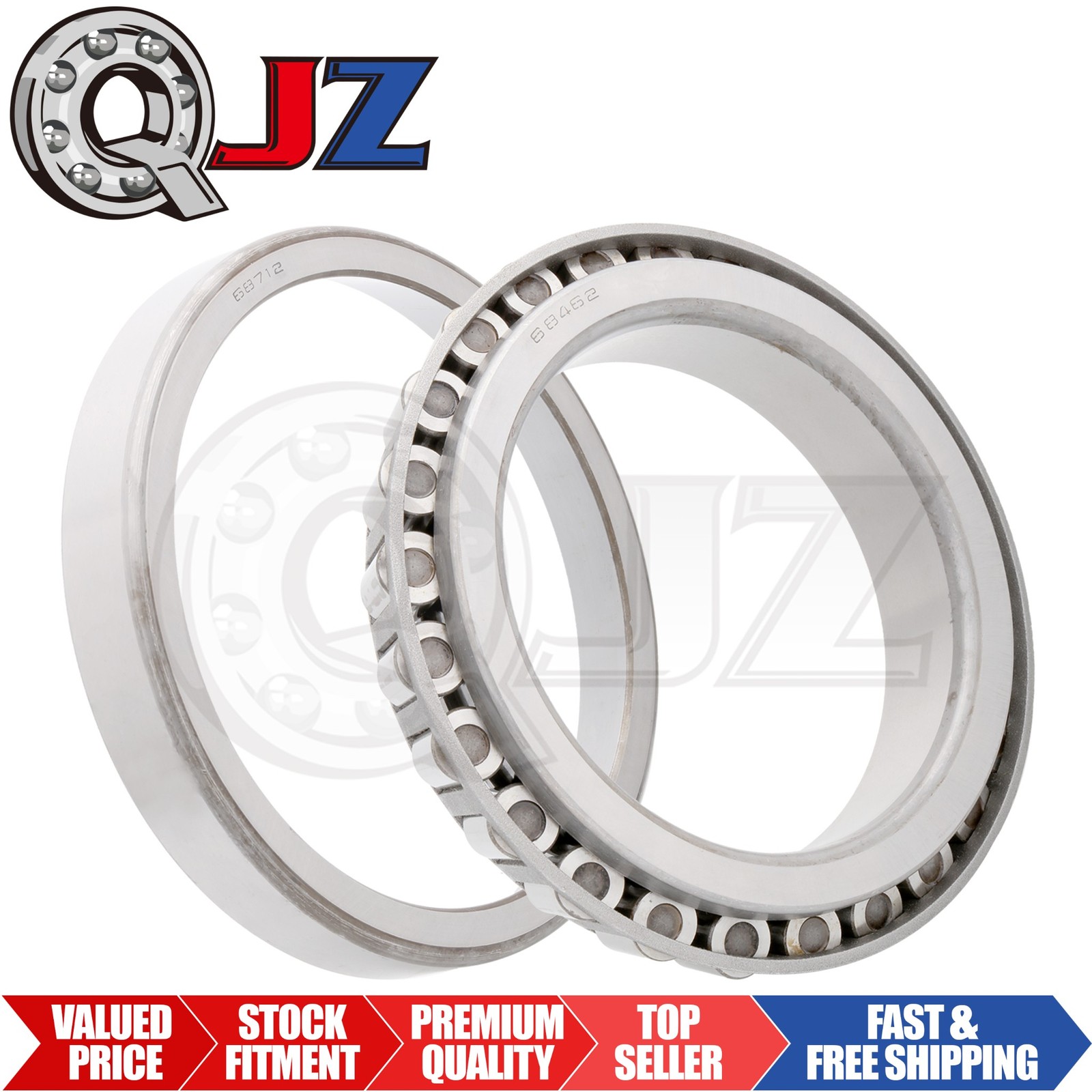 [Qty.1] 68462-68712 Tapered Roller Bearing Set Cup & Cone [4.625″ ID x 1.375″ W]