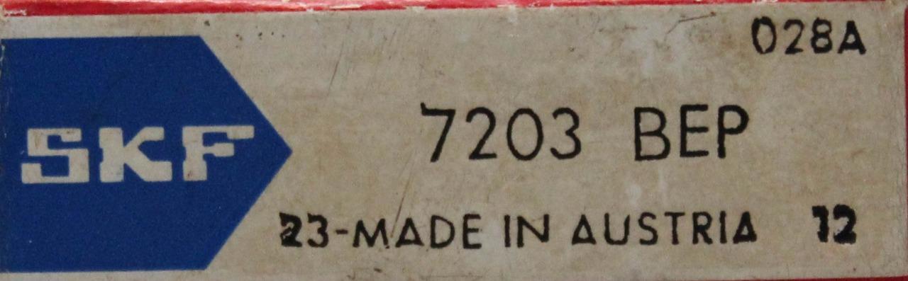 SKF 7203 BEP Angular Contact Bearing New in box ++ NEW ++