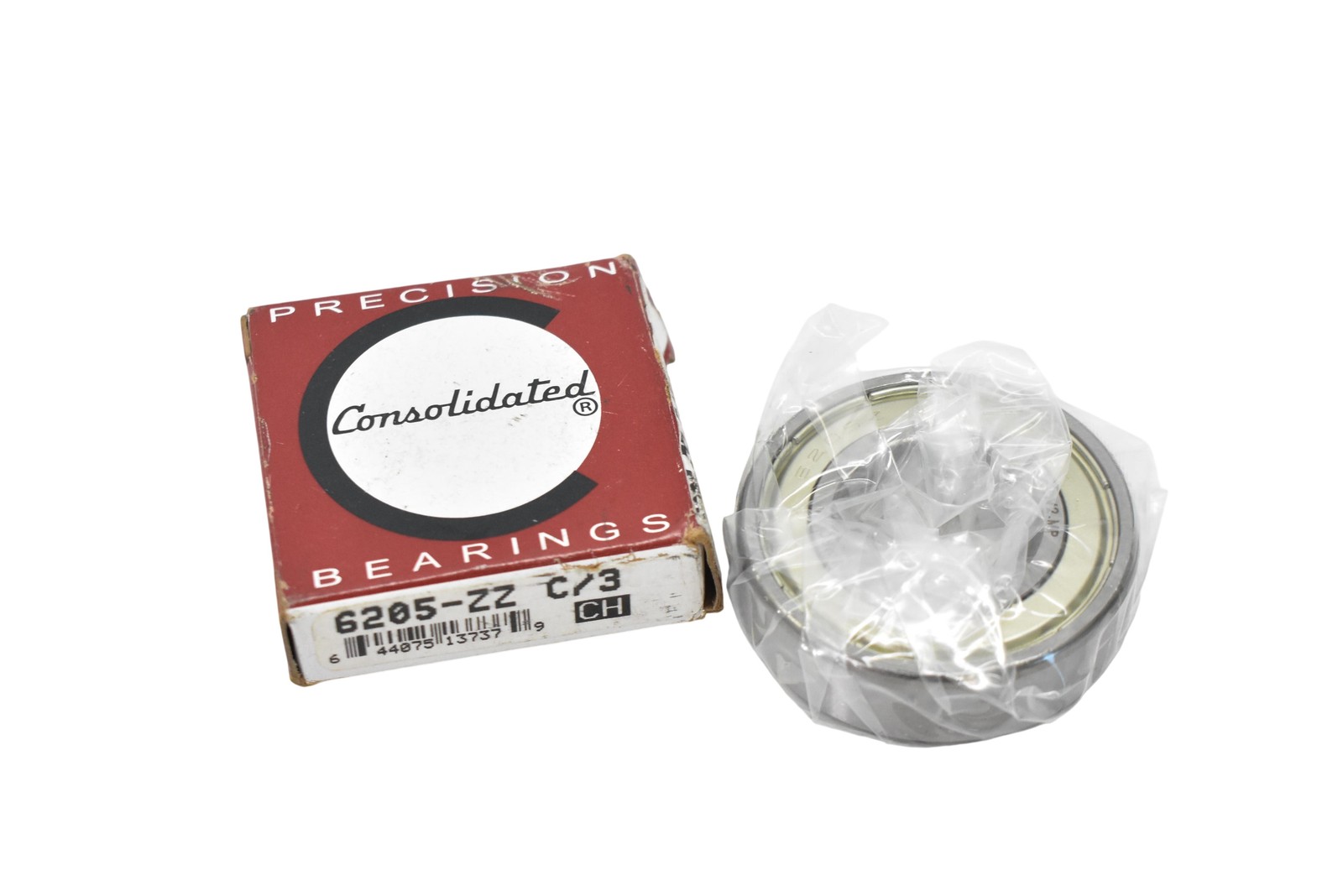 Consolidated 6205-ZZ C/3 Shielded Ball Bearing Chromium Steel Made In Germany