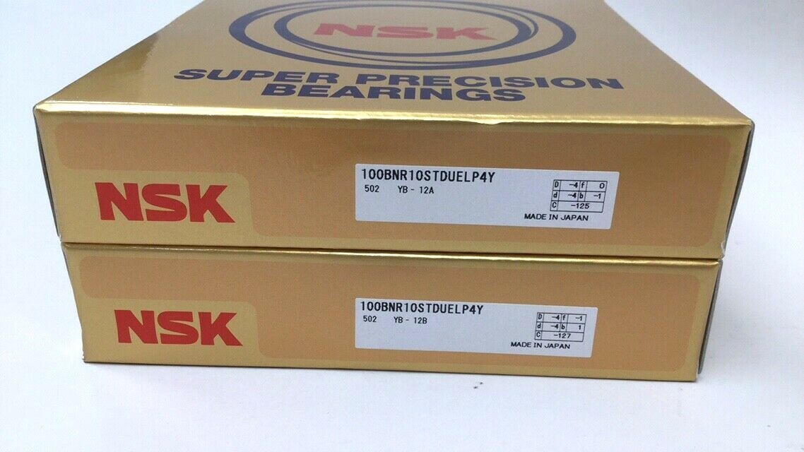 NSK 100BNR10STDUELP4Y High Speed Super Precision Bearings (Matched Set Of 2)