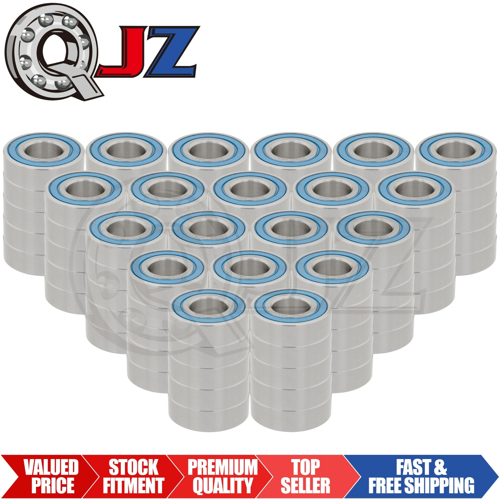 [Qty.100] New S1630-2RS Stainless Ball Bearing [0.75″ Bore x 1.625″ OD x 0.5″ W]