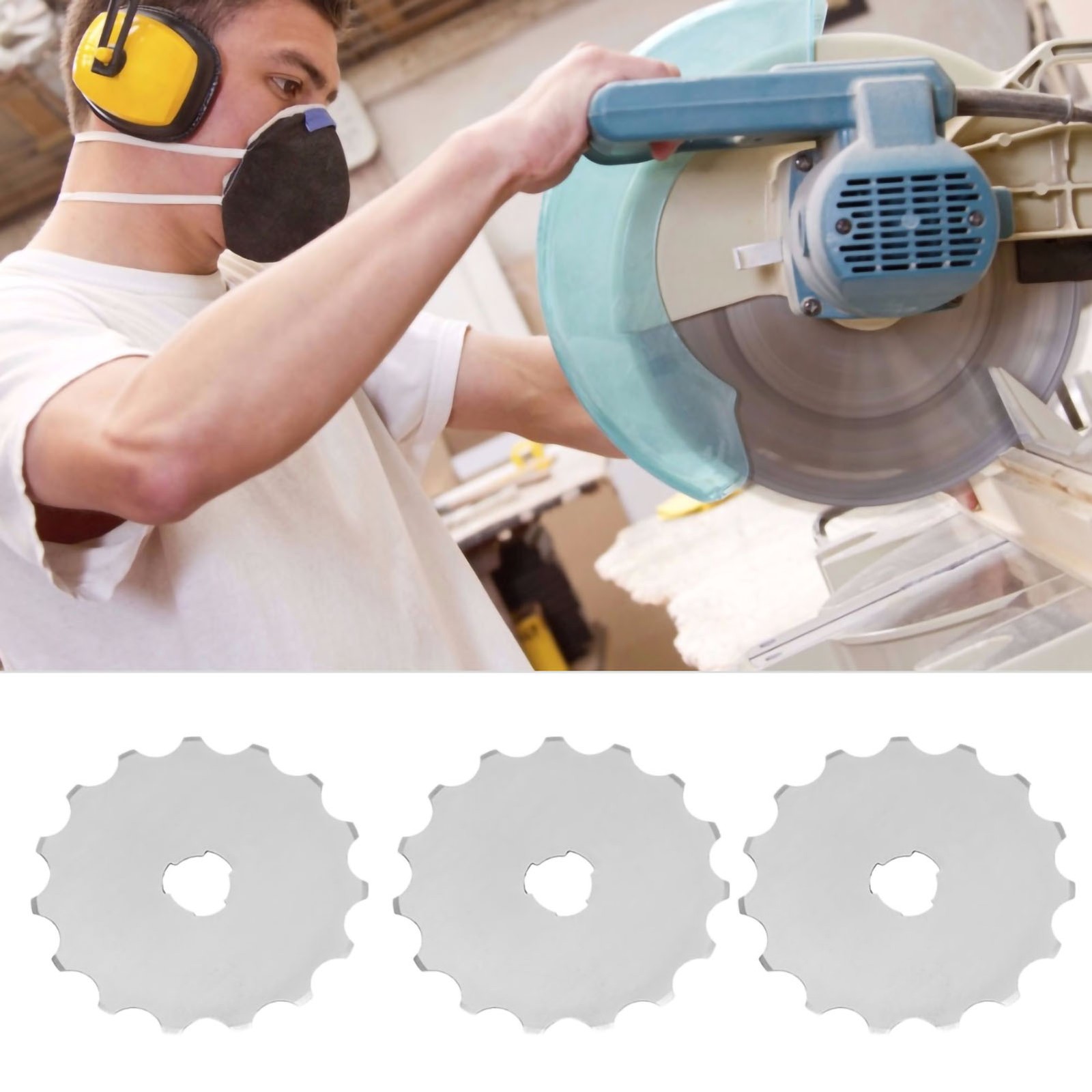 5PCS 45mm Cutter Blade Wear Resistant Quilting Tool For Leather