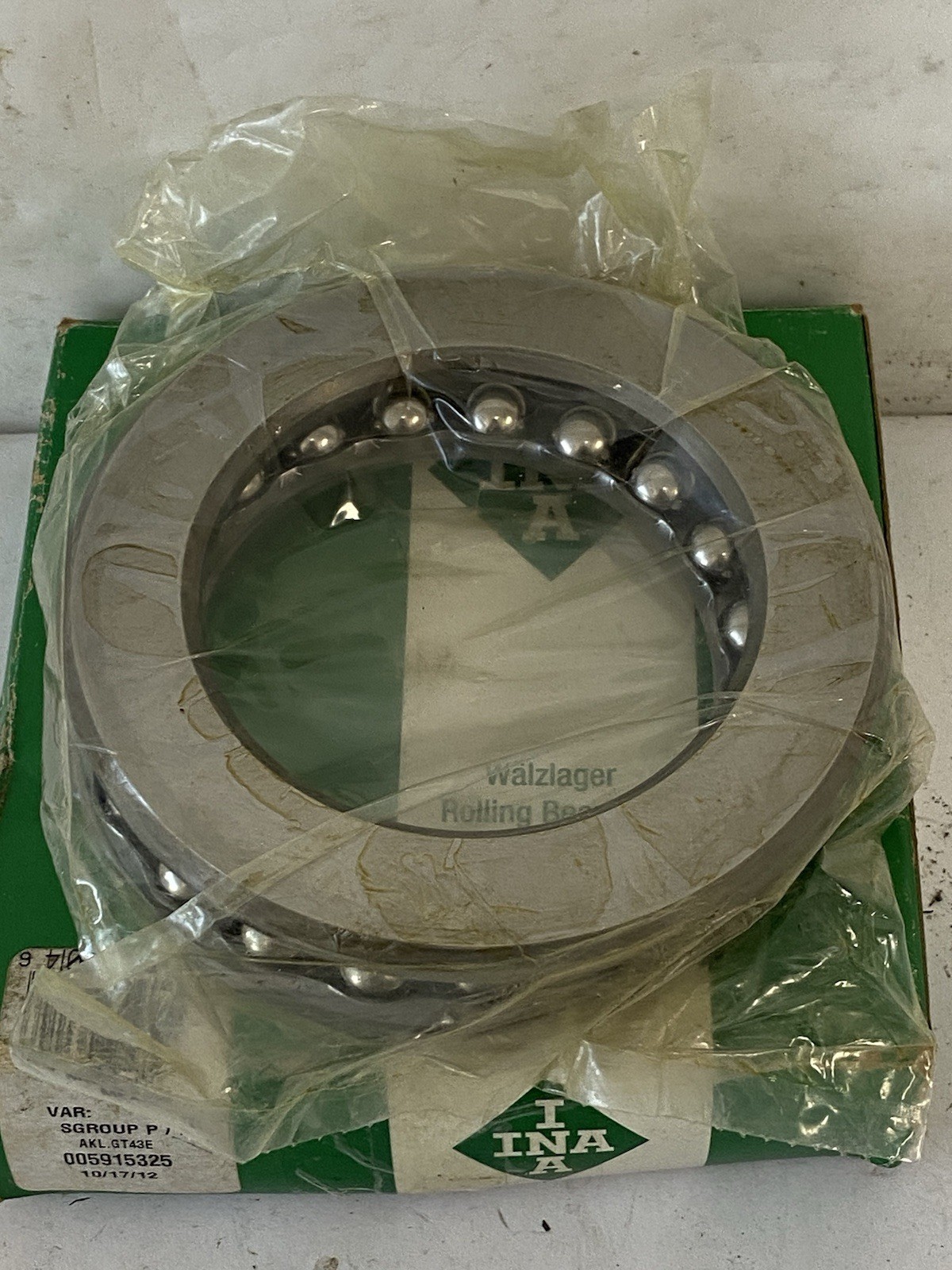 INA AKL.GT43E DEEP GROOVE BALL BRG ; 3-1/4″ BORE 1 3-9/32″ BORE 2X4-31/32″ OD