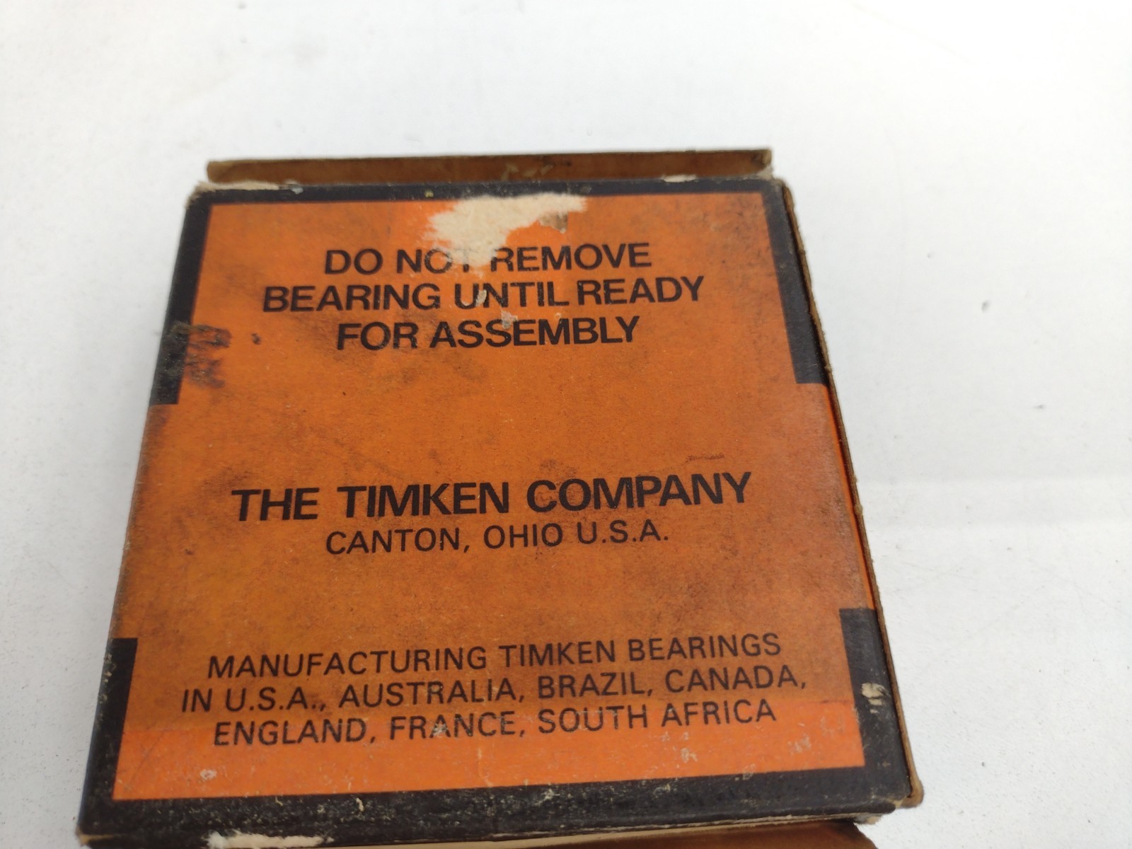 *** Timken 28521 Tapered Roller Bearing Cup 3.6250 inch OD