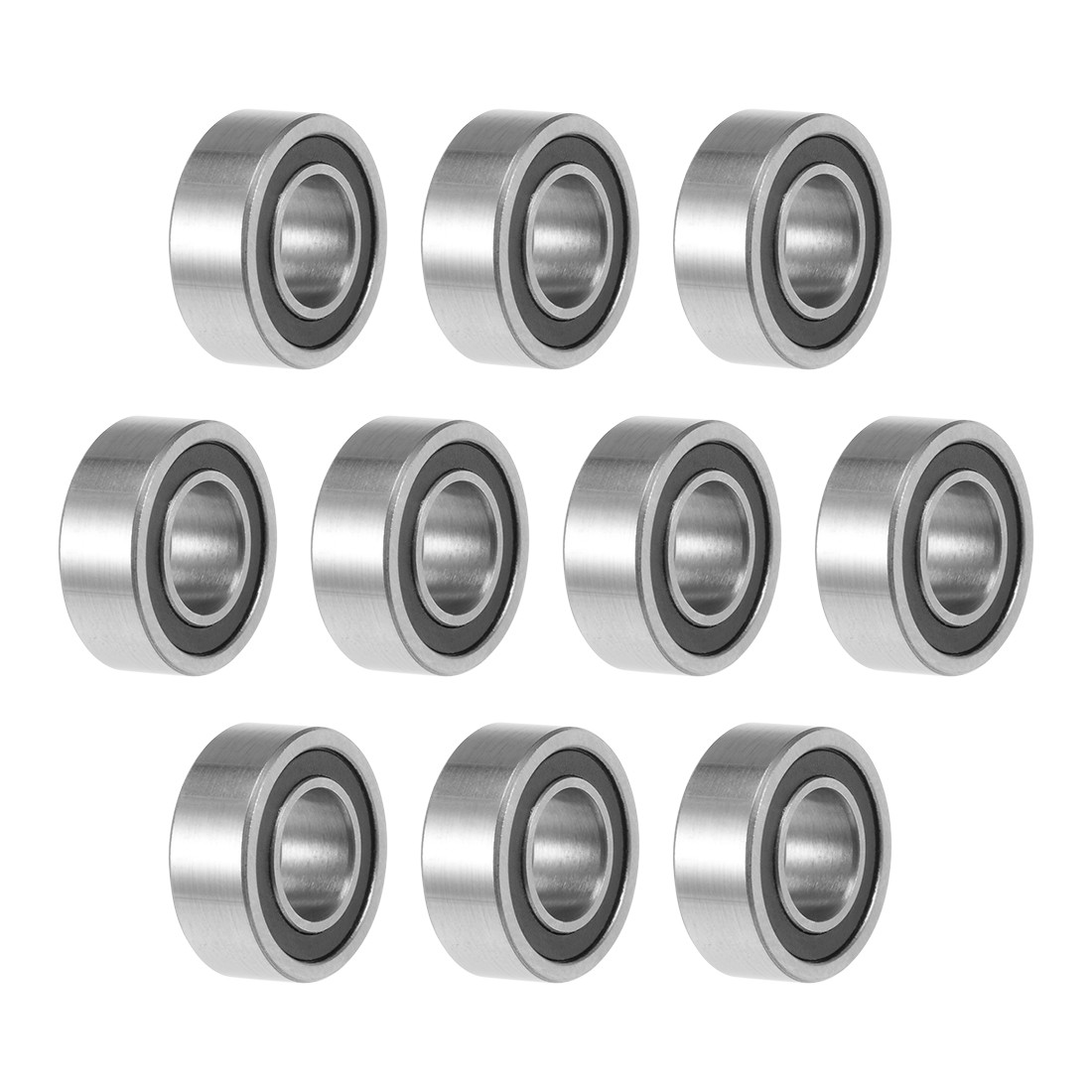 10pcs R188-2RS Deep Groove Ball Bearings Double Sealed Chrome Steel
