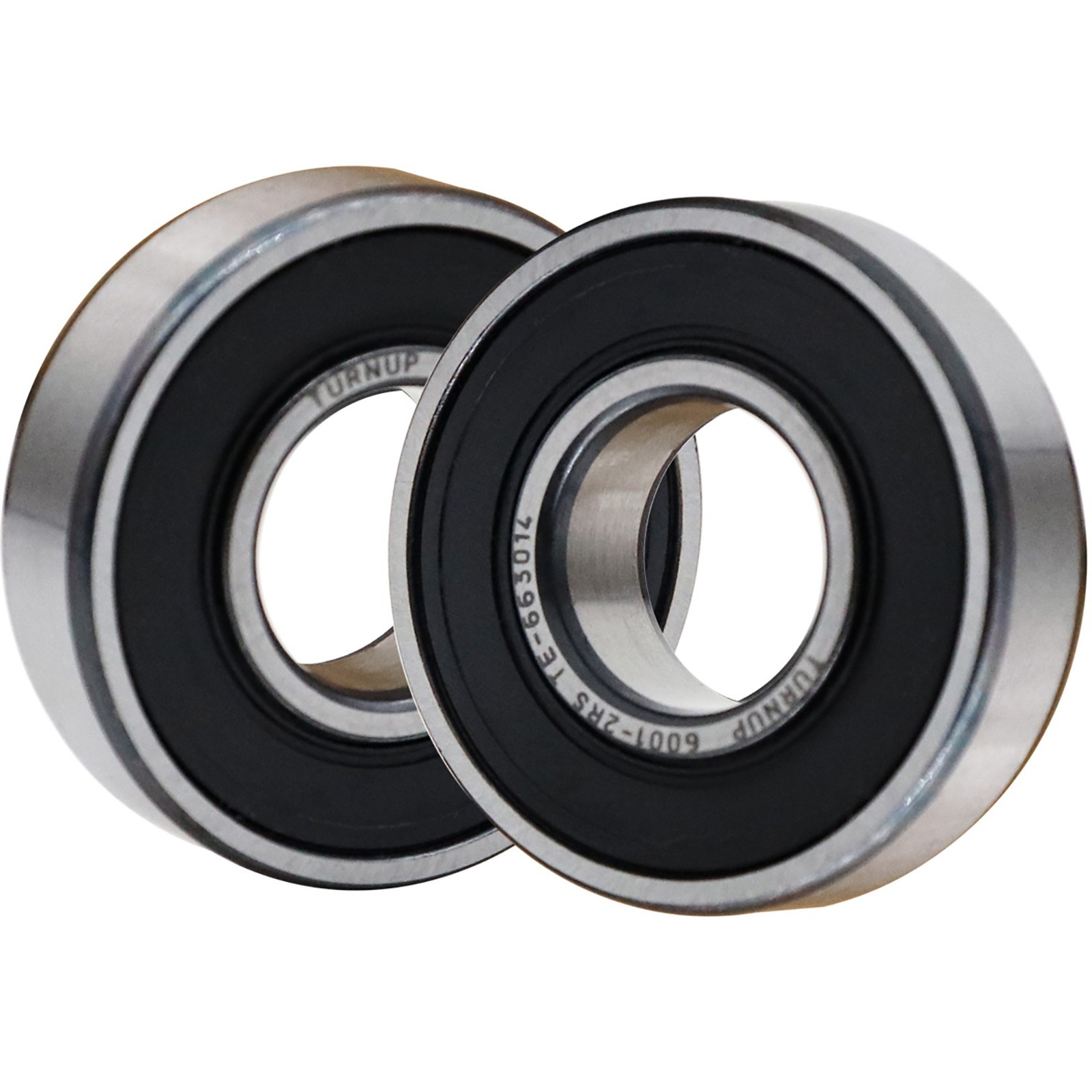 2Pcs TURNUP 6001-2RS Double Rubber Sealed Ball Bearing 12x28x8mm