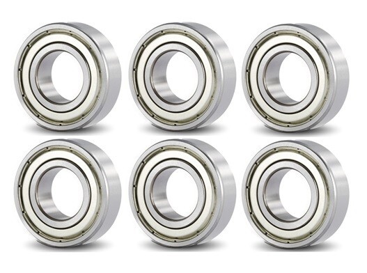 6-Pack -6203-2ZZ Premium Deep Groove Shielded Ball Bearings ABEC3 17X40X12mm