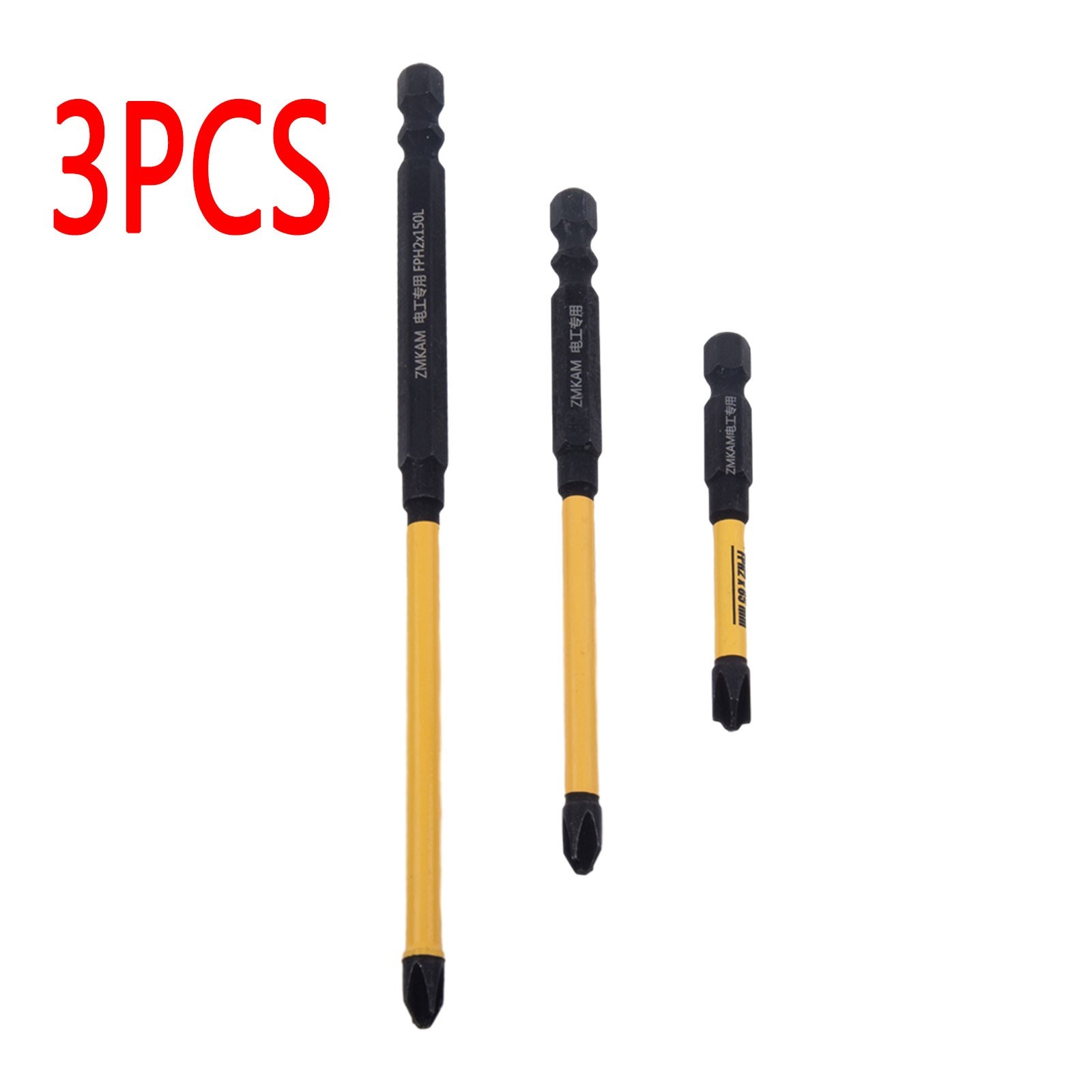 Rust Resistant Magnetic Screwdriver Bit Set FPH2 for S 2 Alloy Steel 65 110