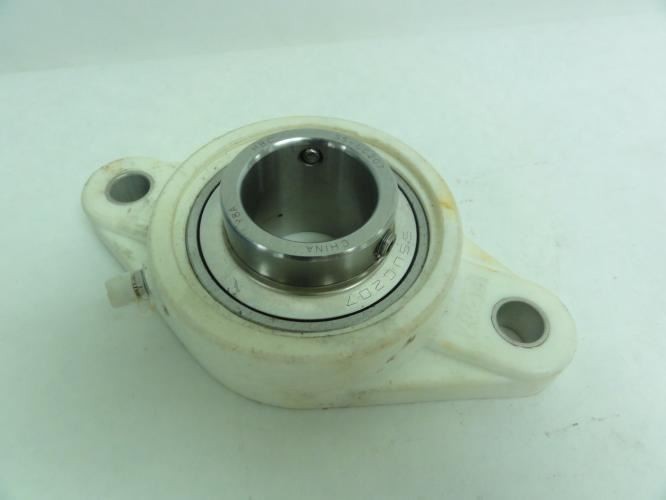186629 Old-Stock; HBC FL207 Flange Bearing; 2-Bolt; 35mm ID