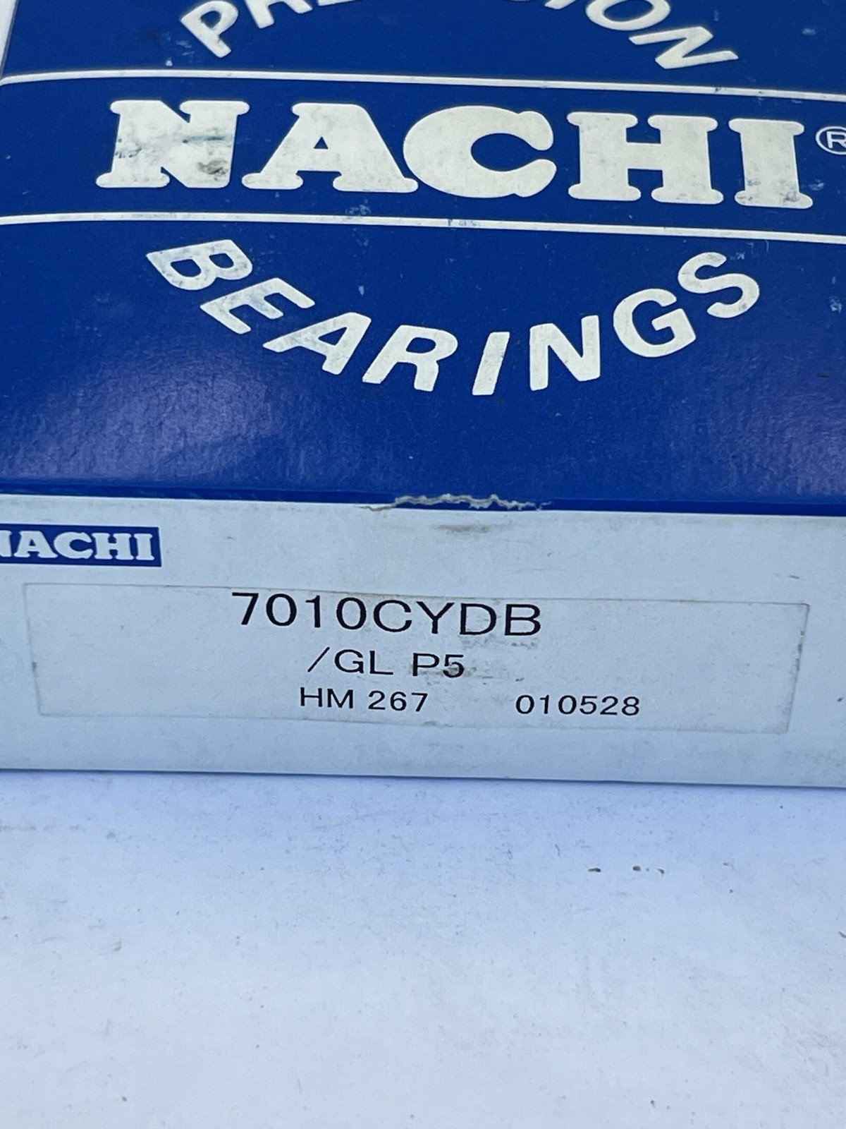 Nachi 7010CYDB/GL P5 Precision Angular Contact Ball Bearings – Matched Pair DB
