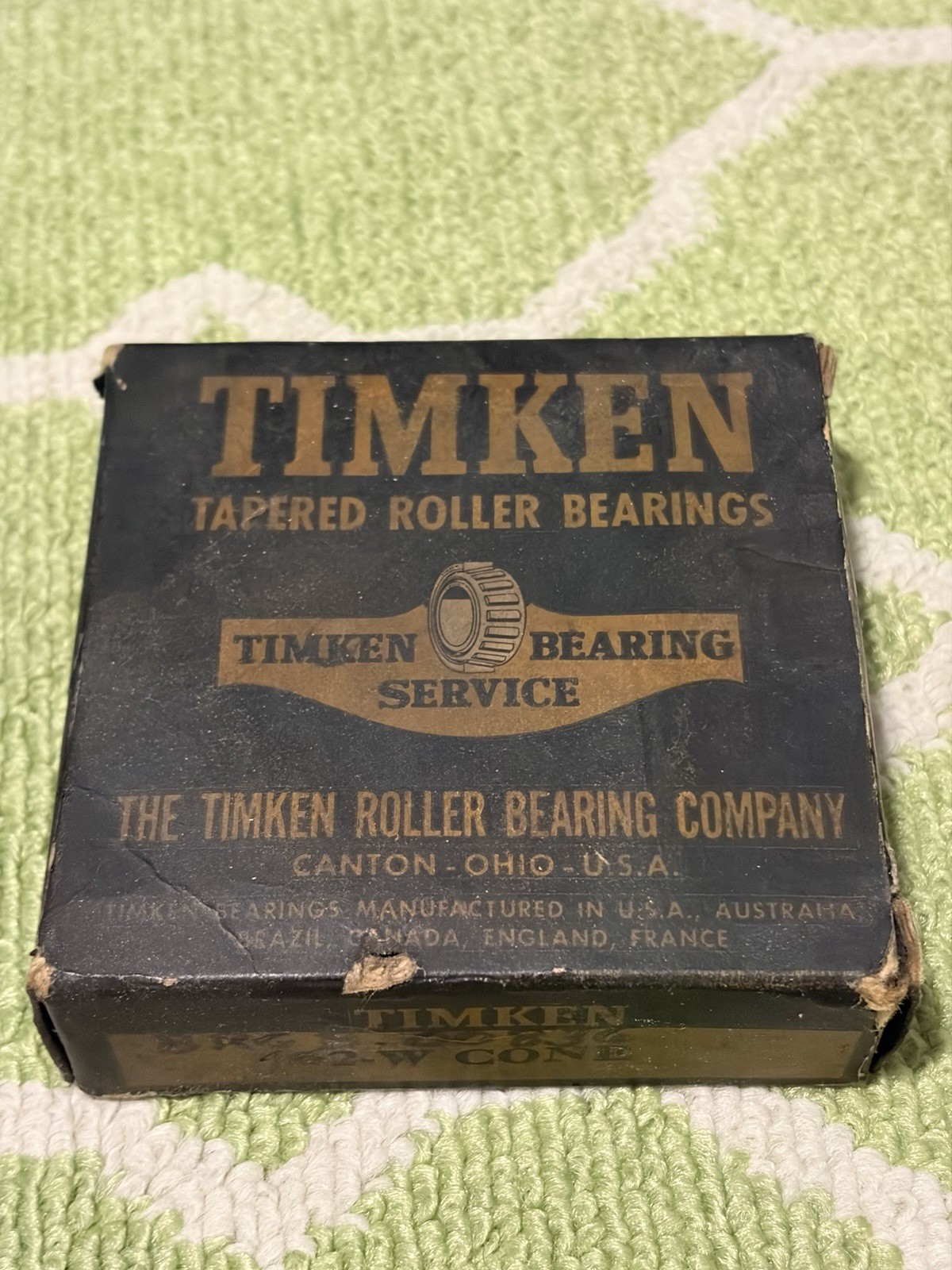 Timken Tapered Roller Bearing – 462-W Single Cone, Imperial – New, Open Box