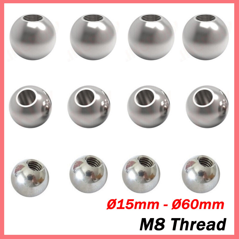 Stainless Steel Bearing Ball With M8 Half Thread Diameter Ø15mm – Ø60mm