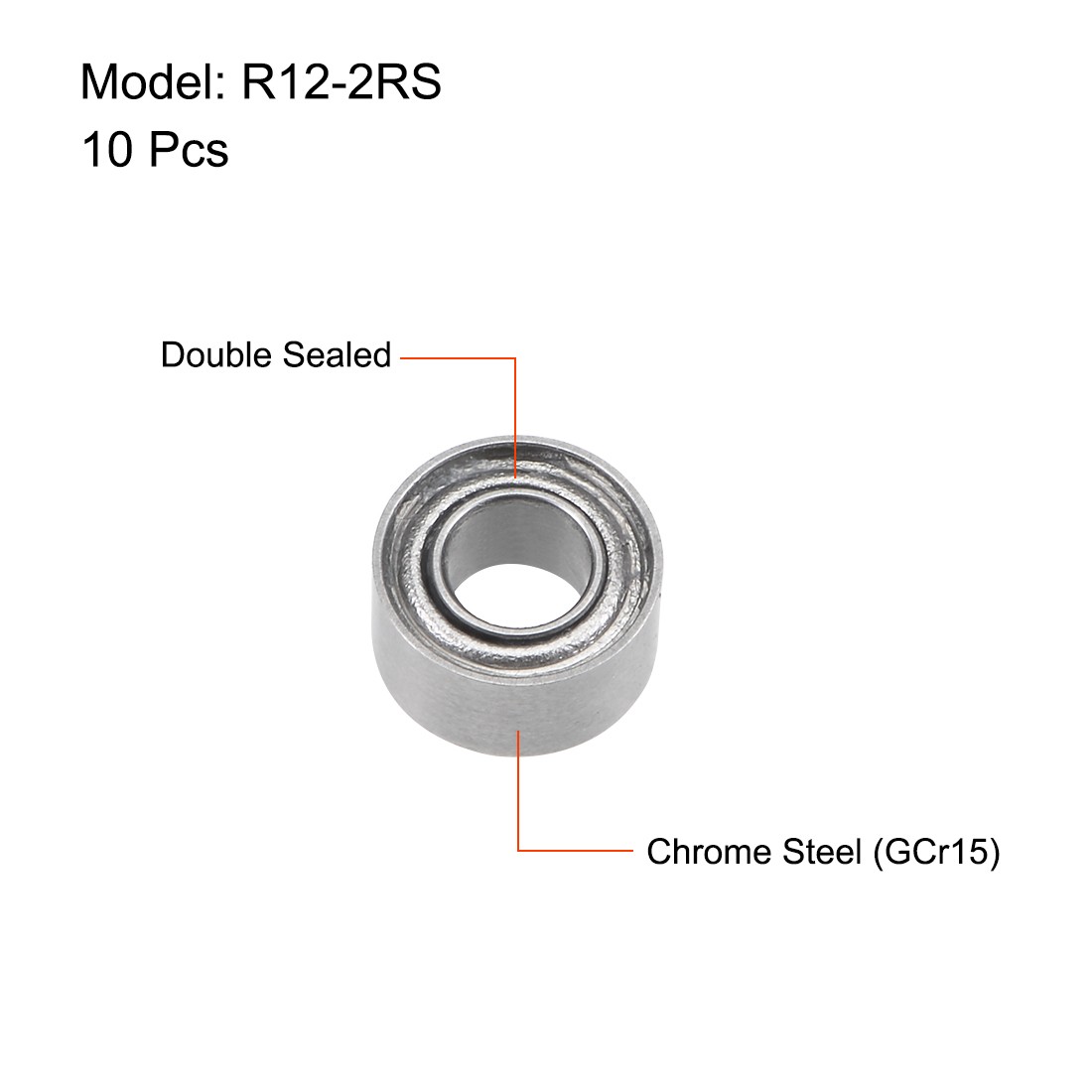 10 x R133ZZ Deep Groove Ball Bearing 3/32″x3/16″x3/32″ Shielded Z2 Lever Bearing