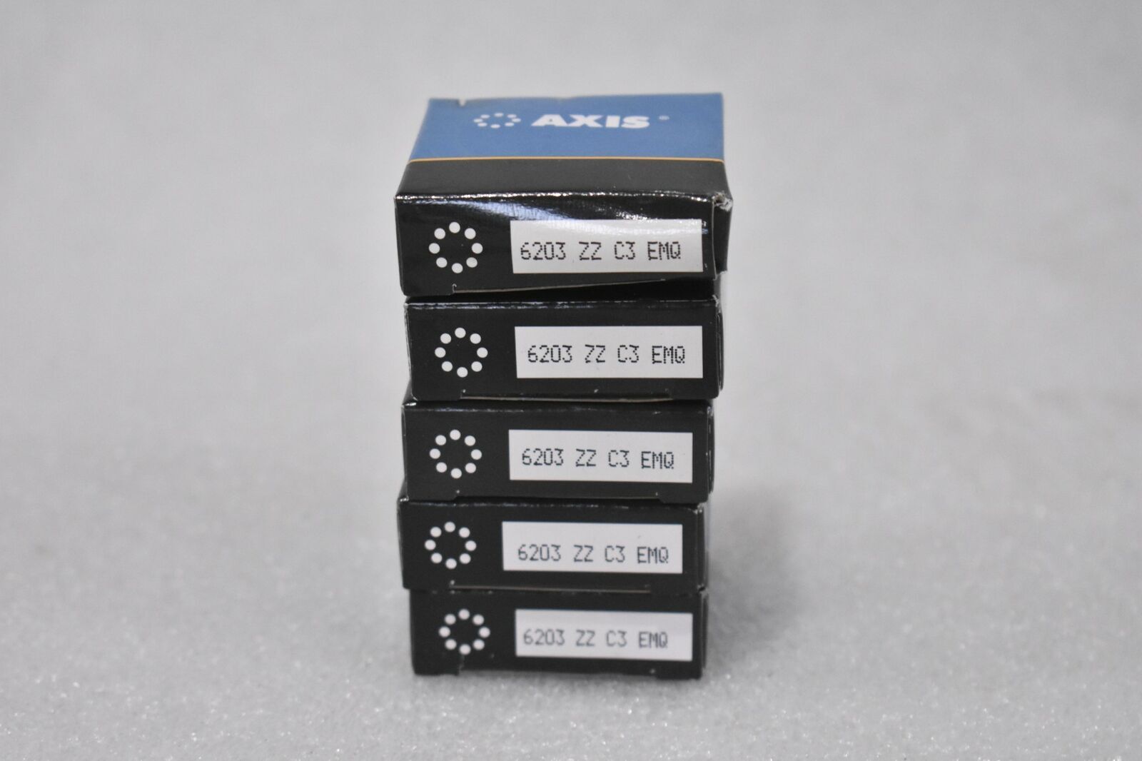 AXIS 6203-ZZ-C3-EMQ DEEP GROOVE BALL BEARINGS QUALITY ELECTRIC MOTOR (LOT OF 5)