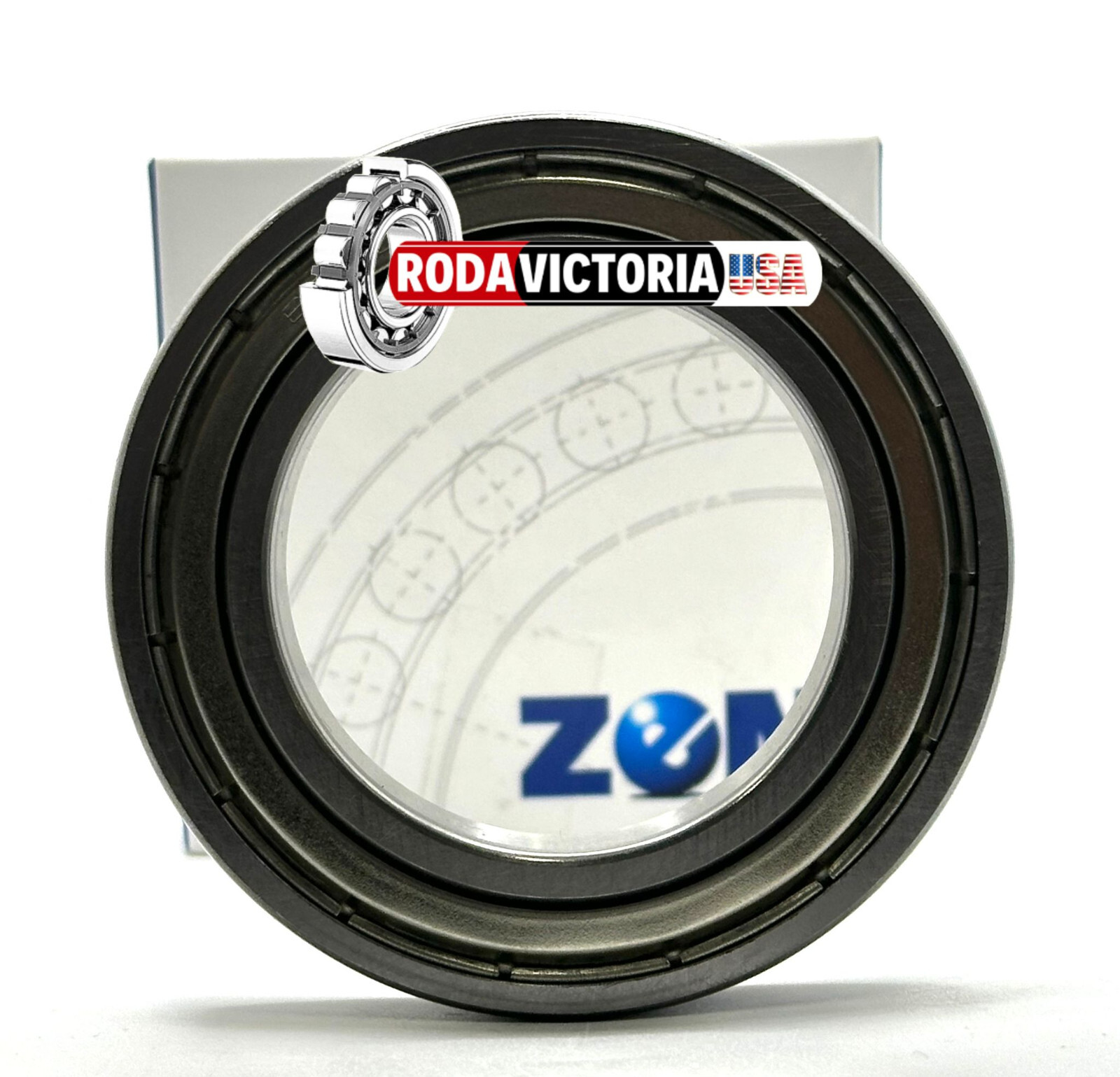 ZEN 6008 ZZ C3 DEEP GROOVE BALL BEARING, METAL SHIELDED 40x68x15mm