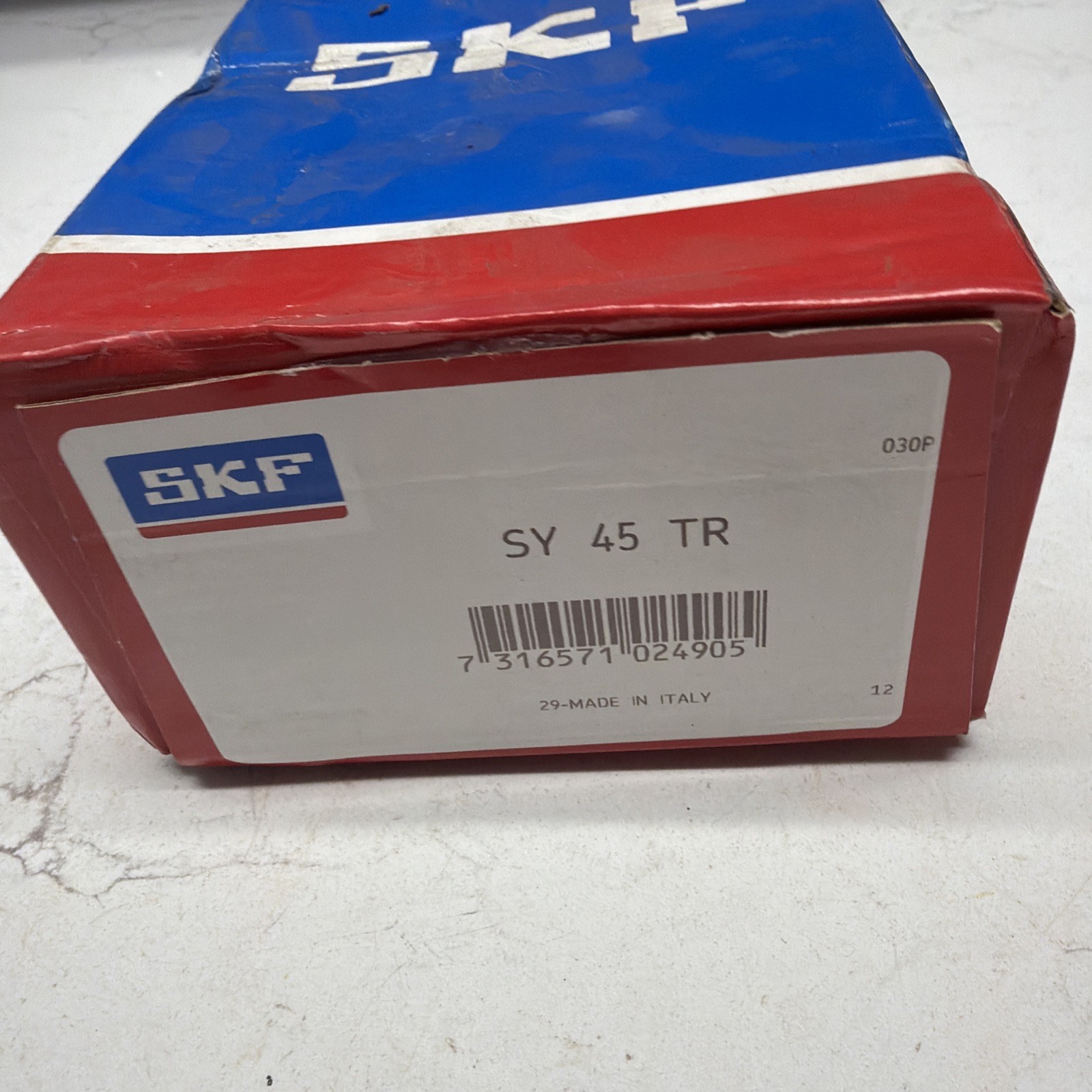 (FACTORY SEALED) SY45TR SKF 45 x 187 x 48 mm HOUSING/BEARING ASSY