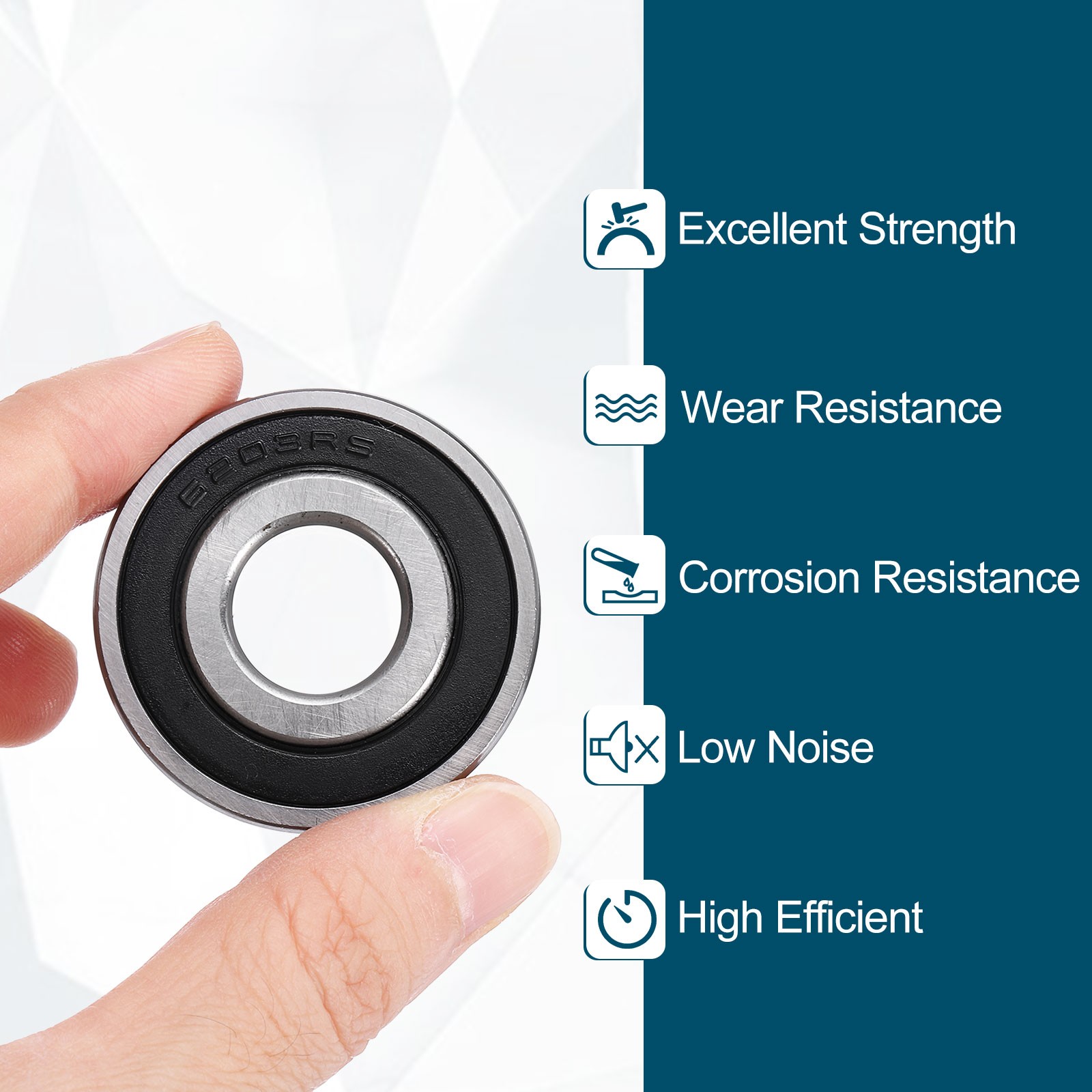 154012-2RS Non-Standard Ball Bearings 15mm ID x 40mm OD x 12mm Thickness