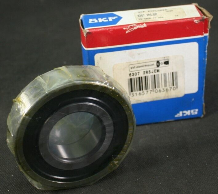One (1) SKF 6307 2RSJEM Deep Groove Bearing 35MM ID USA NEW