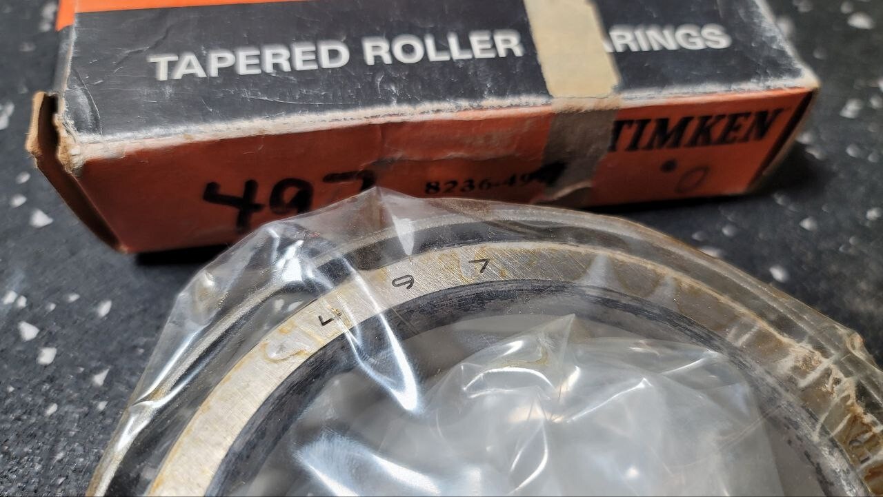 Timken 497 Tapered Roller Bearing Cone 3-3/8″ Bore