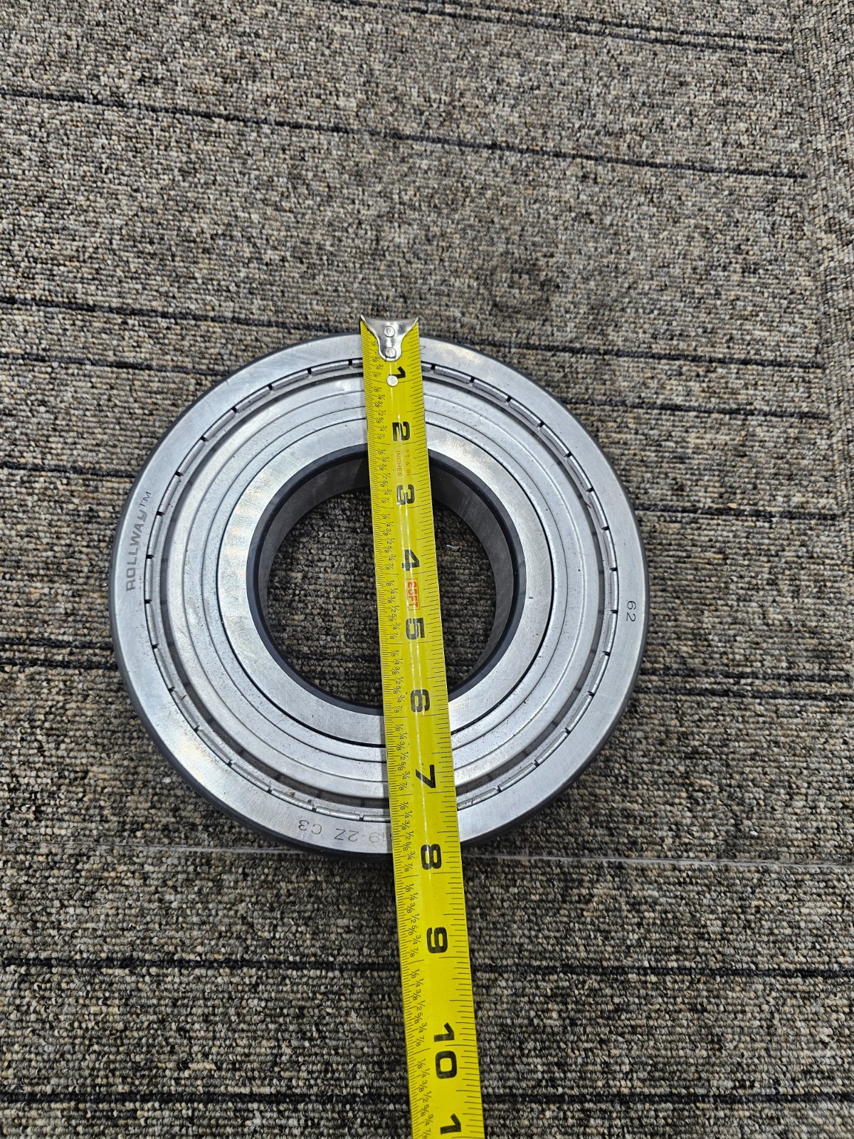 Rollway 6319-2Z C3 Double Shielded Ball Bearing 95x200x45mm