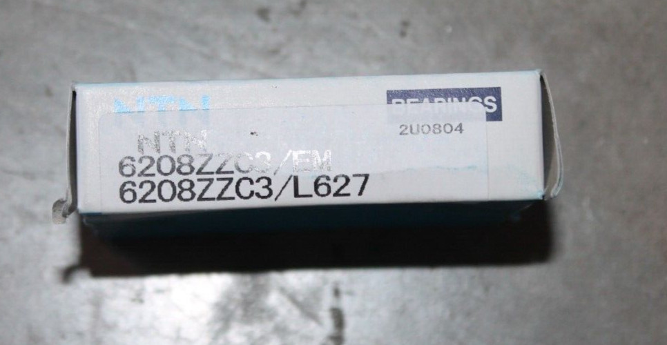 NTN Bearing 6208ZZC3 Single Row Deep Groove Radial Ball Bearing, C3 Clearance, S
