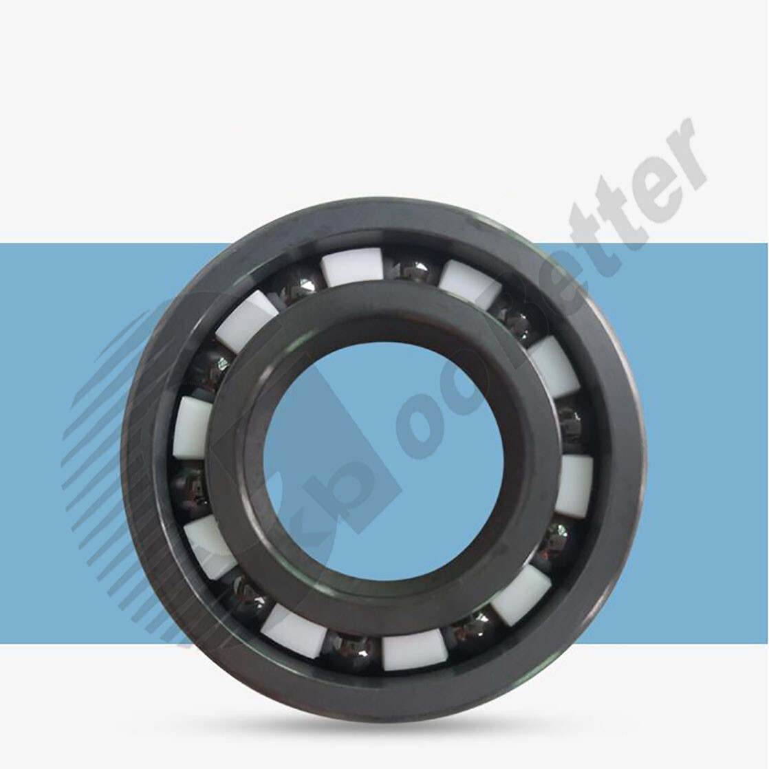Ceramic Bearings OD=8~68mm Precision Silicon Nitride Ceramic Bearings With Cage