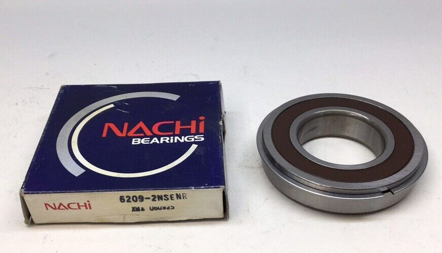 Nachi 6209-2NSENR Ball Bearing 45mm ID X 85mm OD X 19mm W Double Sealed