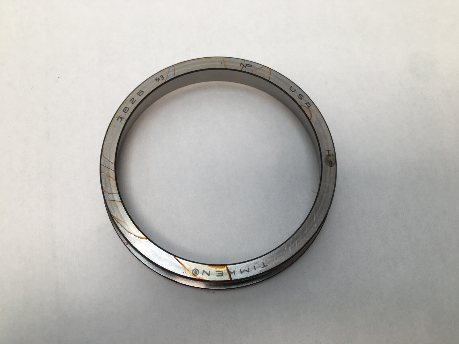 Timken 382B-3 Flange Taper Roller Bearing Cup / Race 3-7/8″ OD 382-B 3 382B3 USA