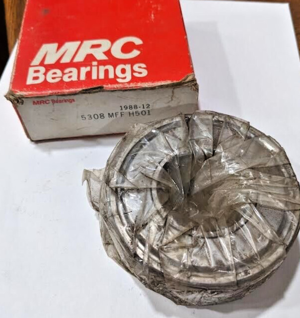 MRC 5308MFF H501 Double Row Ball Bearing Double Shielded Steel, New SKF 5308 E2Z