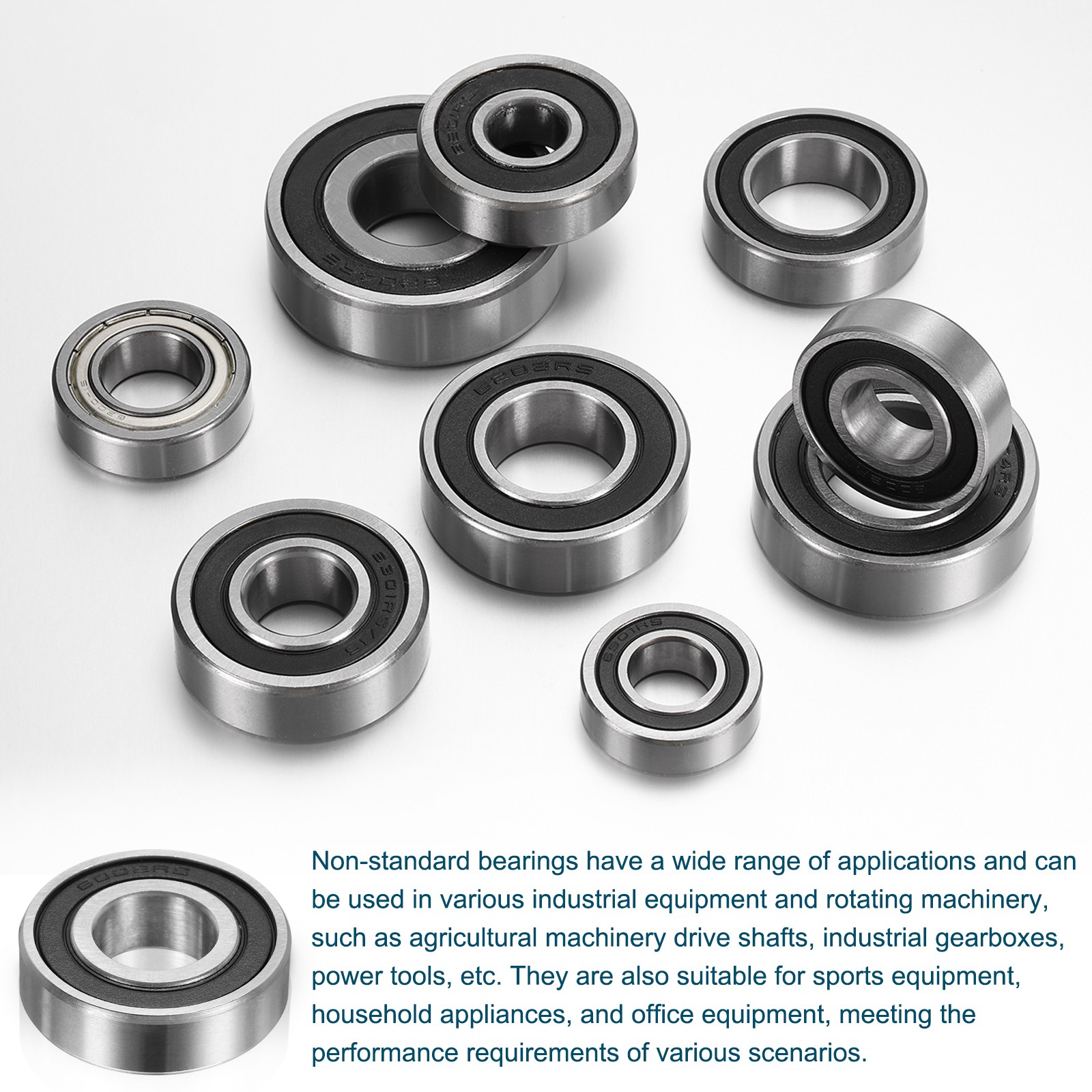 204012-2RS Non-Standard Ball Bearings 20mm ID x 40mm OD x 12mm Thickness