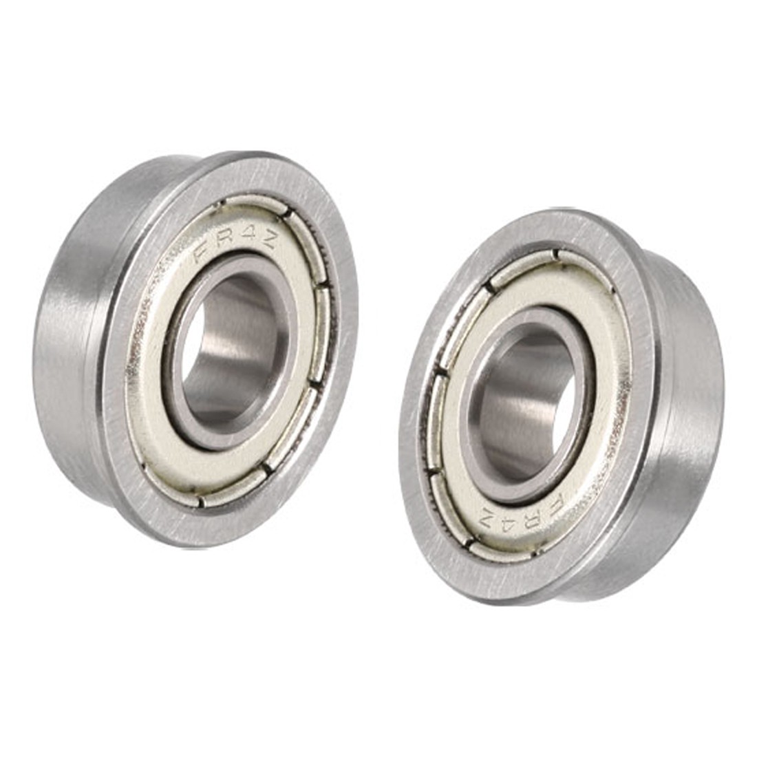 FR4ZZ Flange Ball Bearing 1/4×5/8×0.2″ for Equipment Shielded Chrome 10Pcs