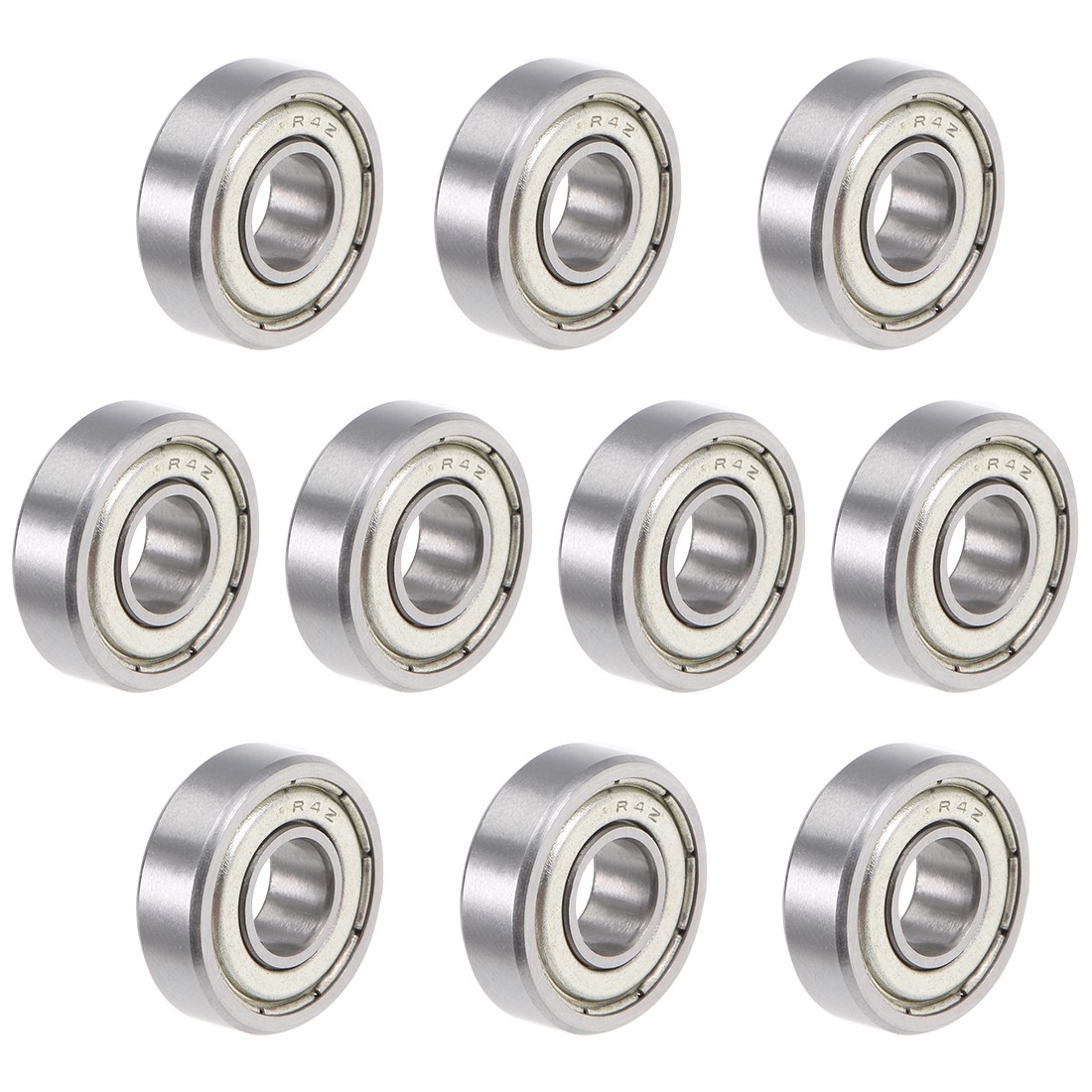 10pcs R4ZZ Ball Bearing Double Shielded ABEC-1 Bearings 1/4″x5/8″x0.196″