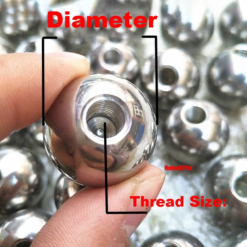 Stainless Steel Blind Hole Ball With Thread M2-M12 Drilling Balls Dia 5mm~30mm