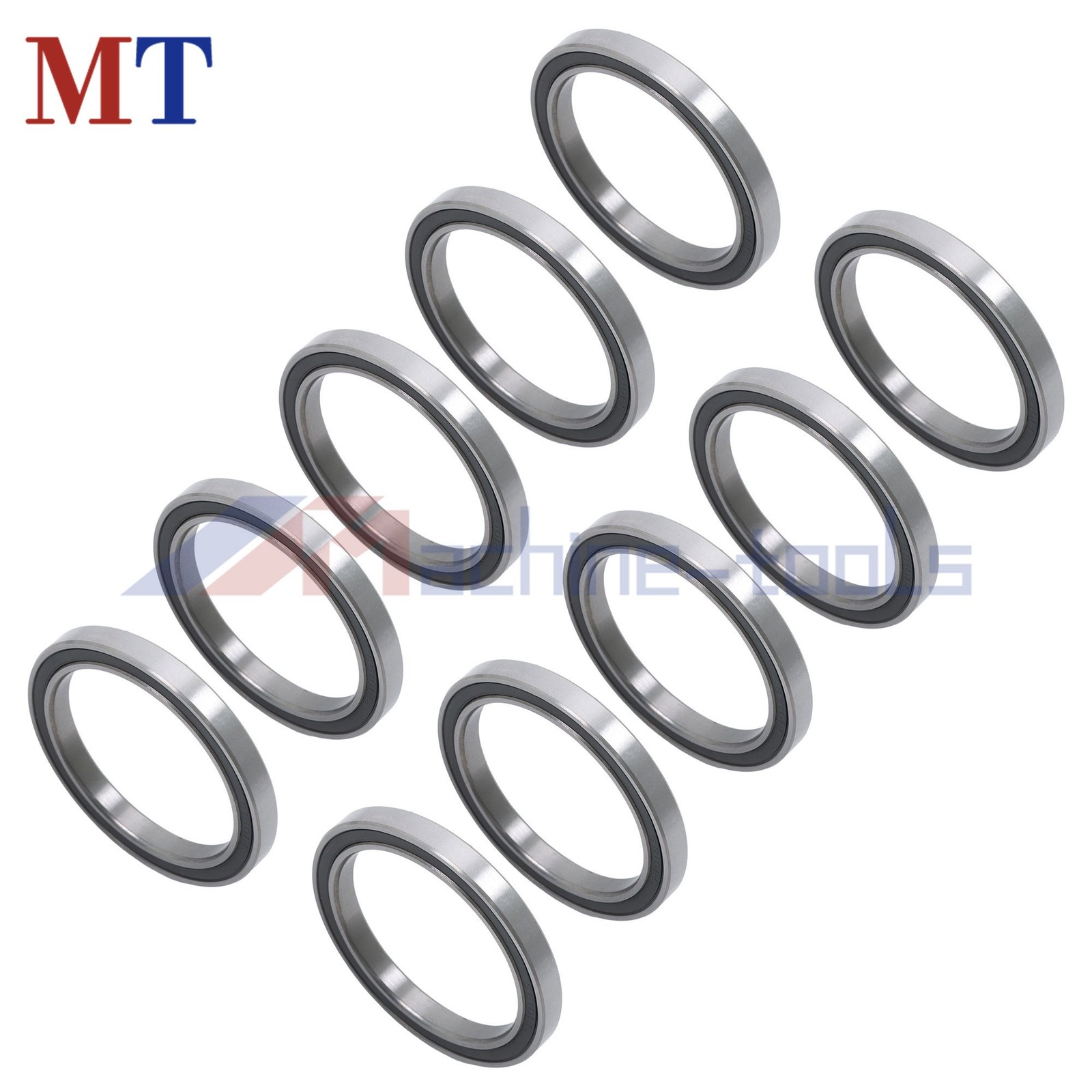 Pre-Lubricated 6810-2RS Bearings 10pcs 50x65x7mm Double Rubber Seals
