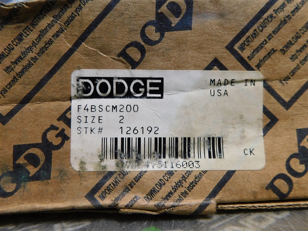 NEW Dodge F4BSCM200 Flange Mounted Ball Bearing Unit 2in Bore Stk#126192 Rusty