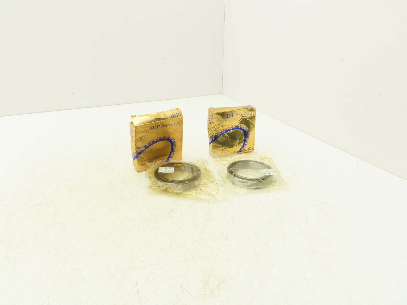 RHP 7910 ETDULP4 Ball Bearing Matched Set 50mm-ID x 72mm-OD x 12mm-W Lot Of 2