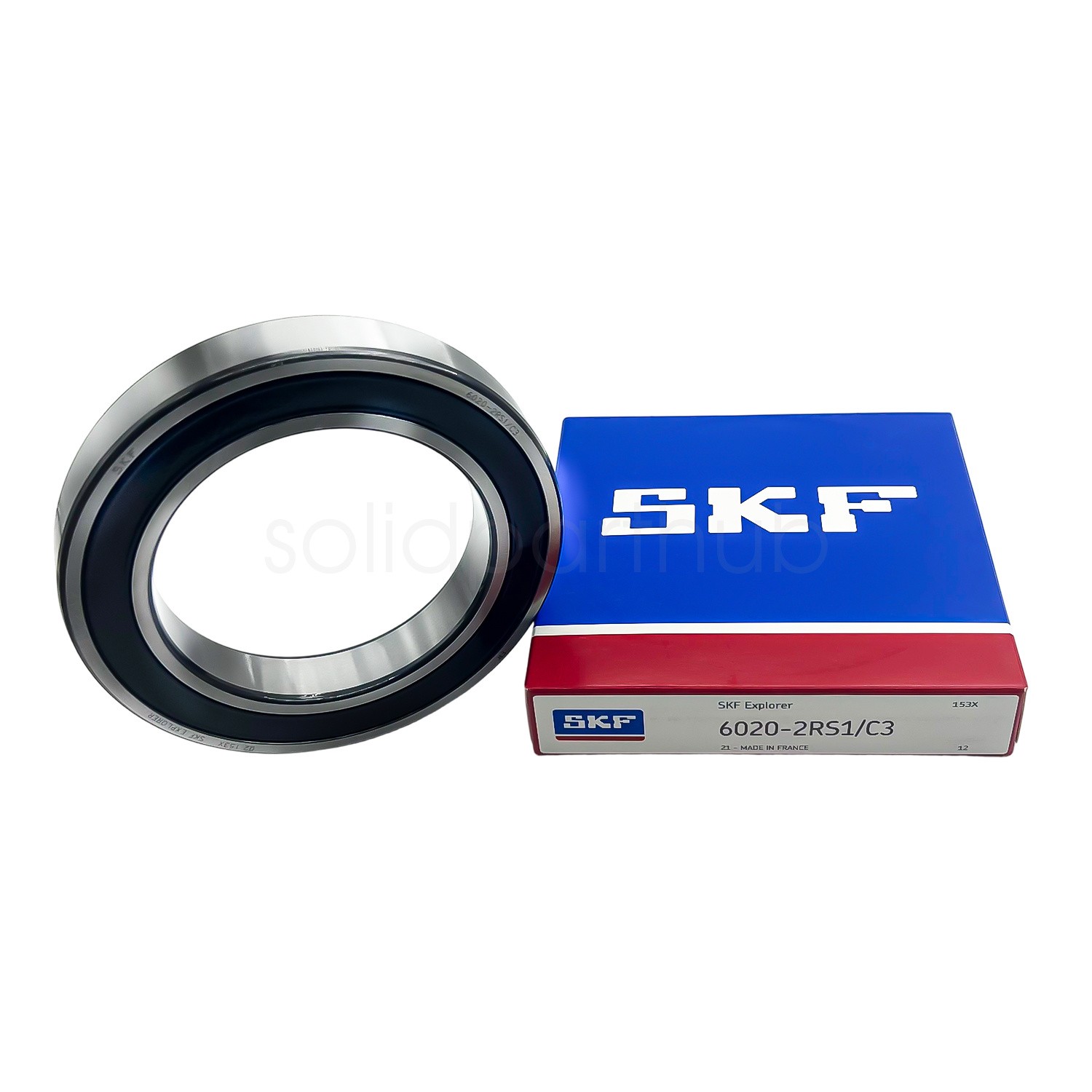 For SKF 6020 2RS1/C3 DEEP GROOVE BALL BEARING, RUBBER SEALED 100x150x24mm (KB)