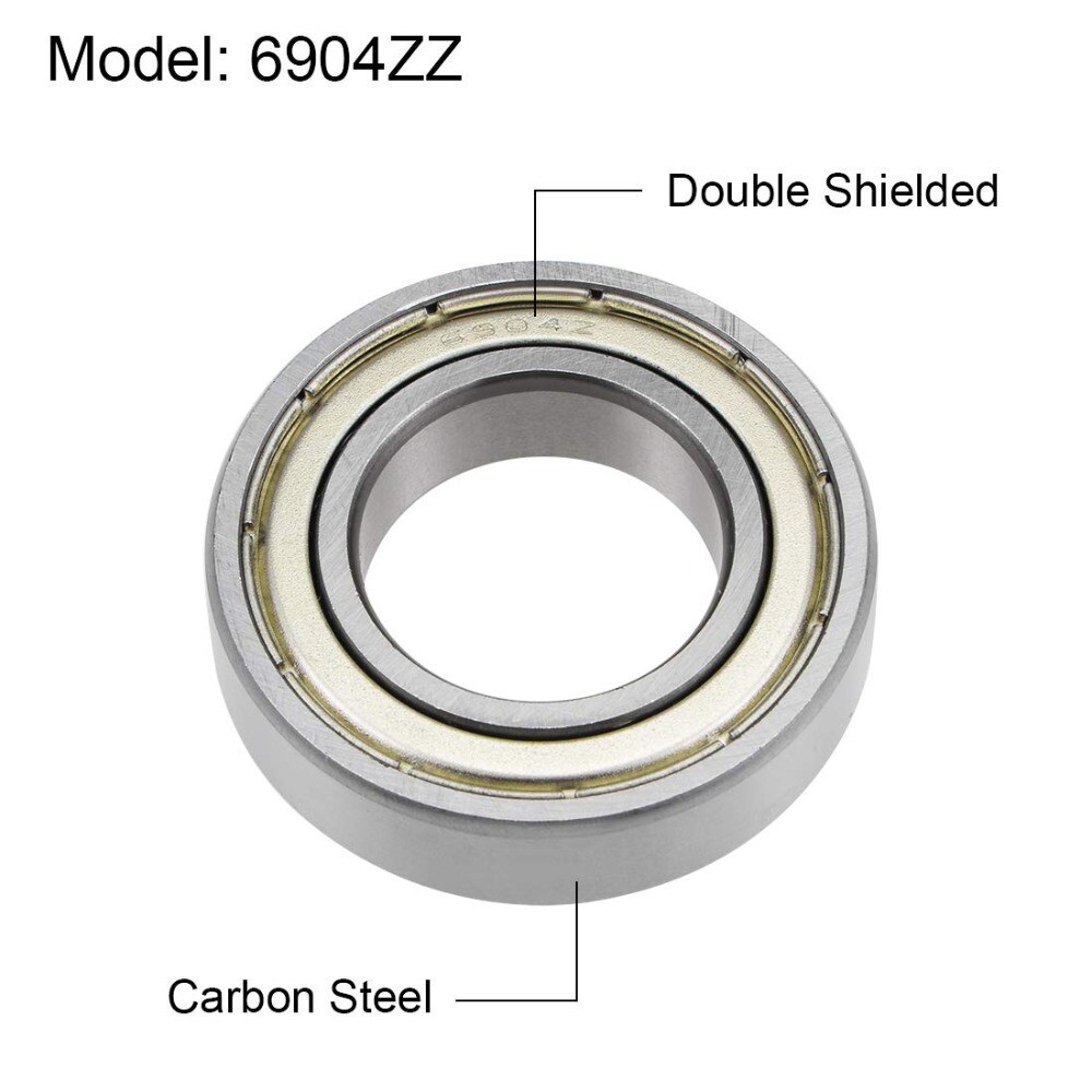 6904ZZ Deep Groove Ball Bearings Z2 20x37x9mm Double Shielded Carbon Steel NEW