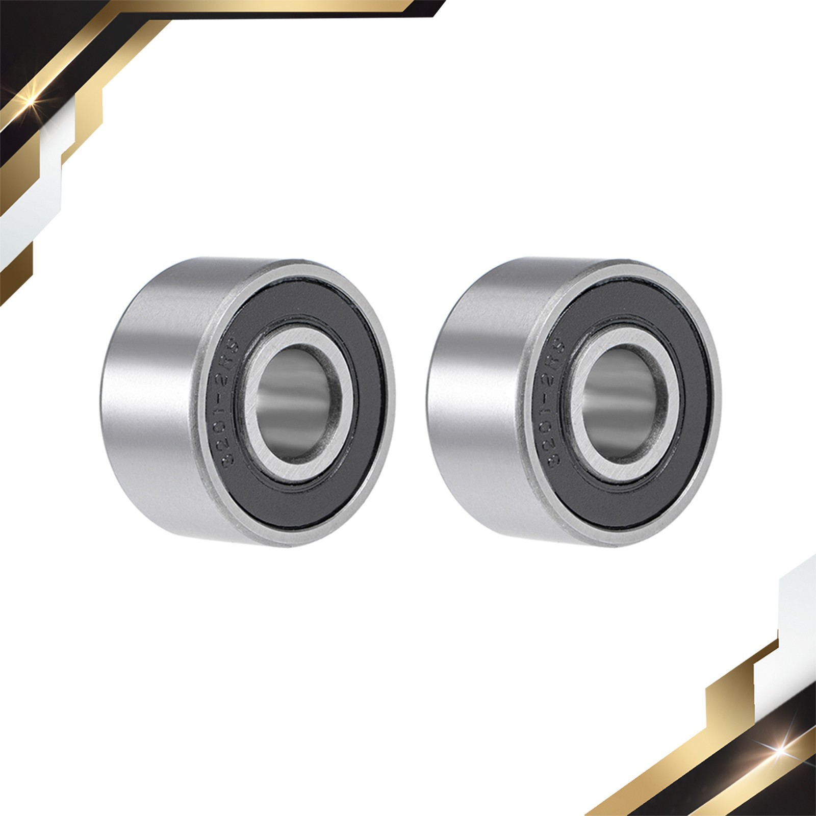 2 Set 5201-2RS Angular Contact Ball Bearing Sealed Bearing 3201-2RS