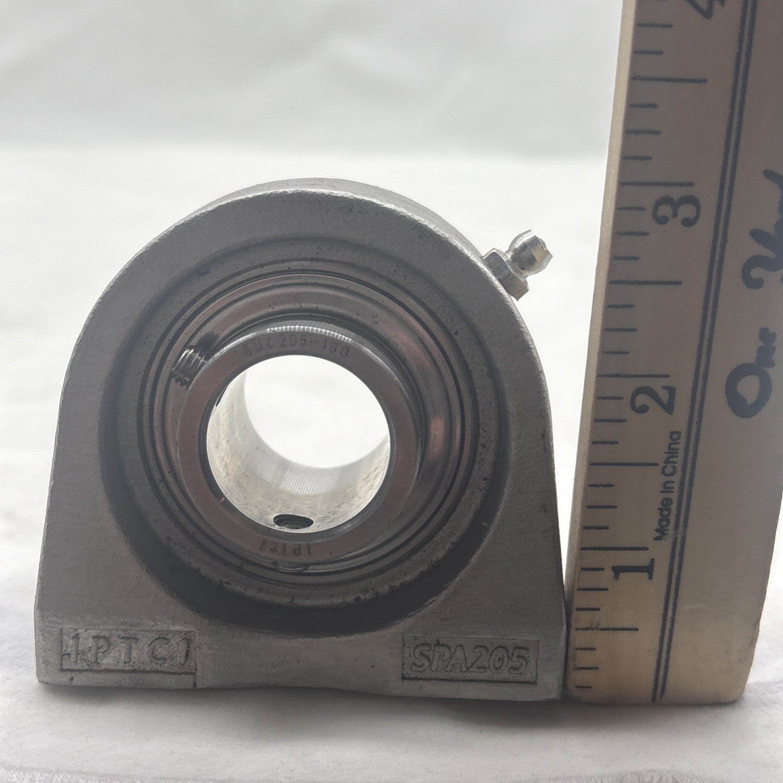 IPTCI SUC205-16G Tapped Base Bearing 1” Bore Housing SPA205 Stainless Steel