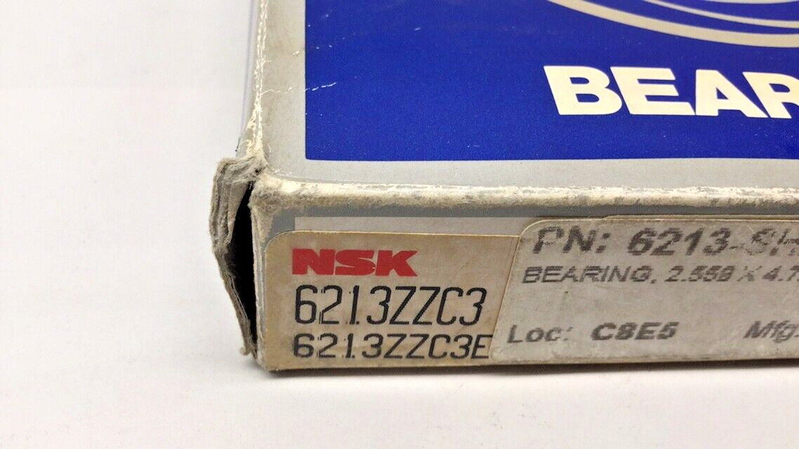 NSK 6213ZZC3 Ball Bearing Double Shielded 65x120x23mm 6213ZZC3E