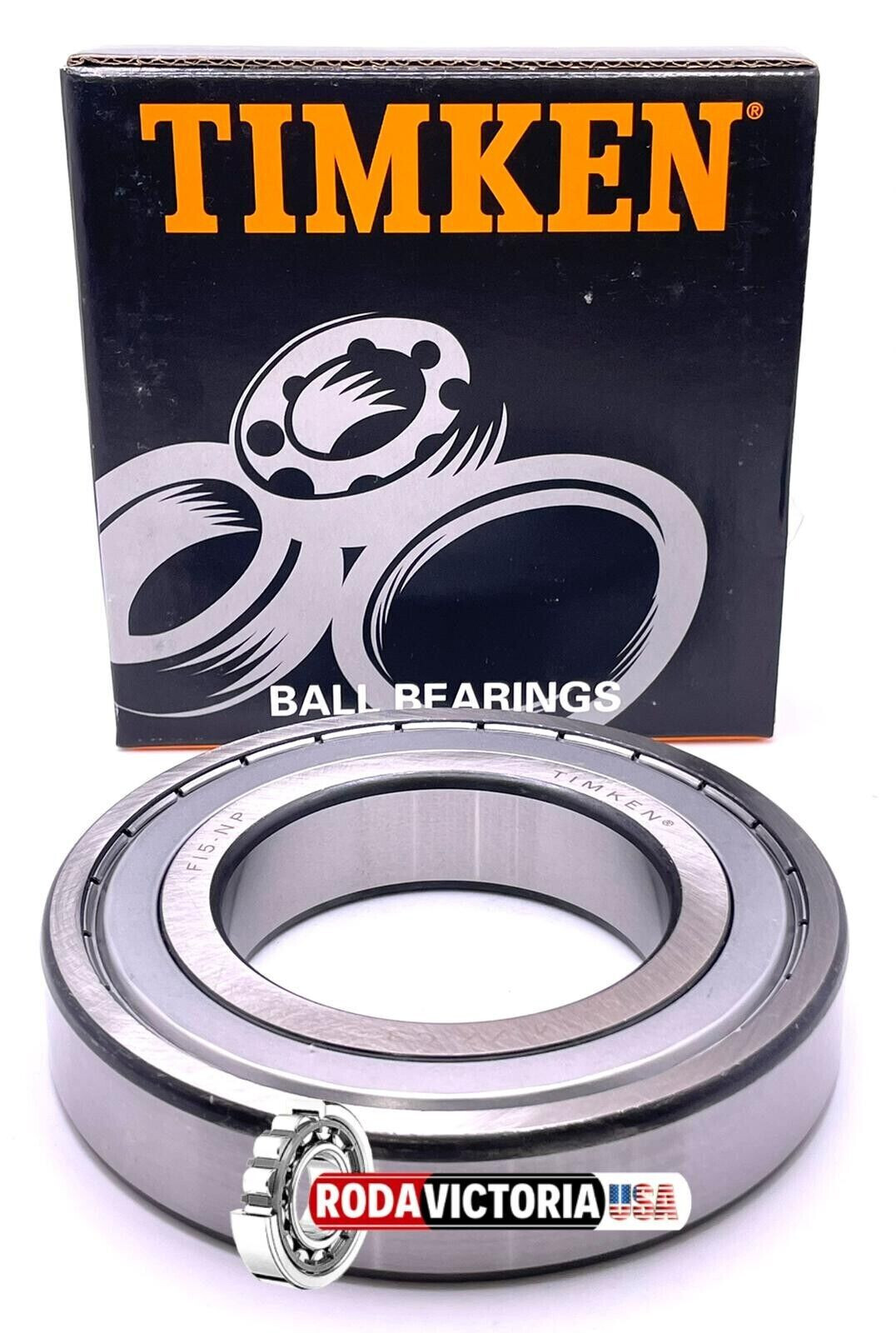 TIMKEN 6214 ZZ C3 DEEP GROOVE BALL BEARING, METAL SHIELDED 70x125x24mm