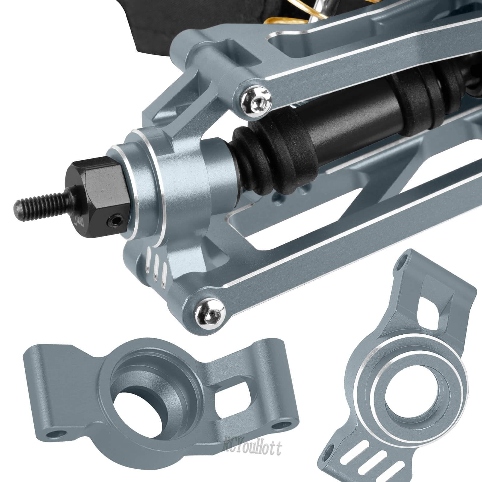RC Aluminum Caster Block & Steering Blocks & Rear Stub Axle Carriers & Steeri…