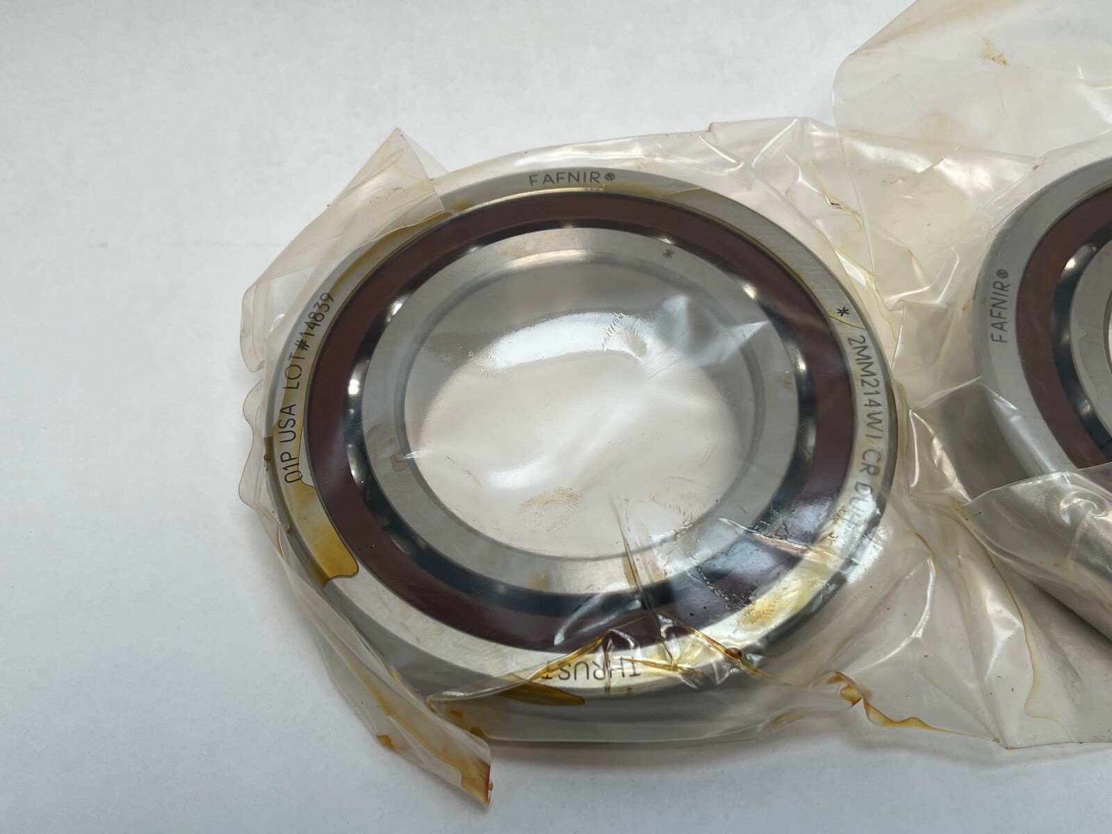 Fafnir 2MM214WICR-DUH Bearing 70x125x24 mm 7214C 2-MM-214-WI-CR-DUH USA 2 Pcs